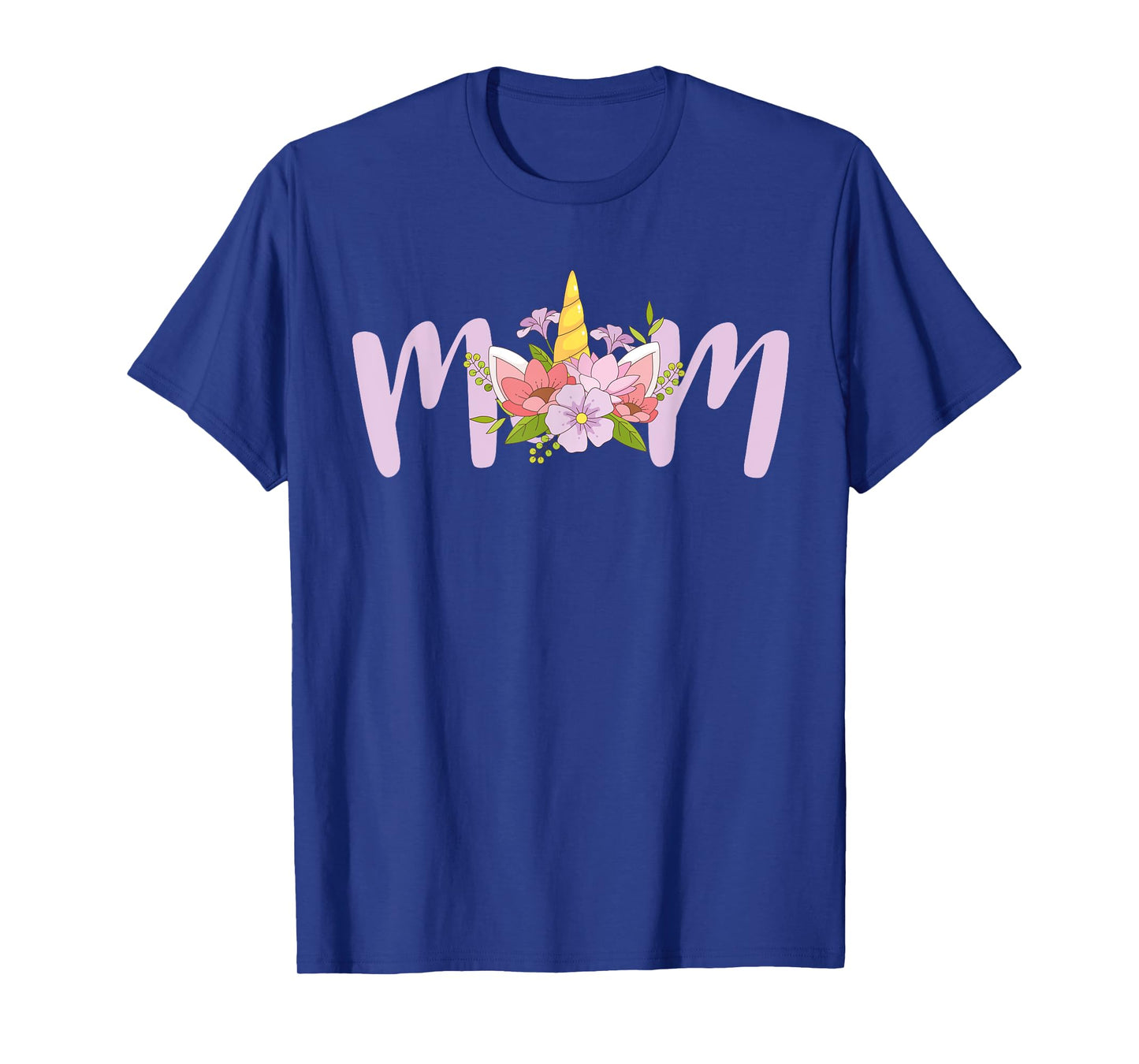 Mom Unicorn Floral Birthday Matching T-Shirt