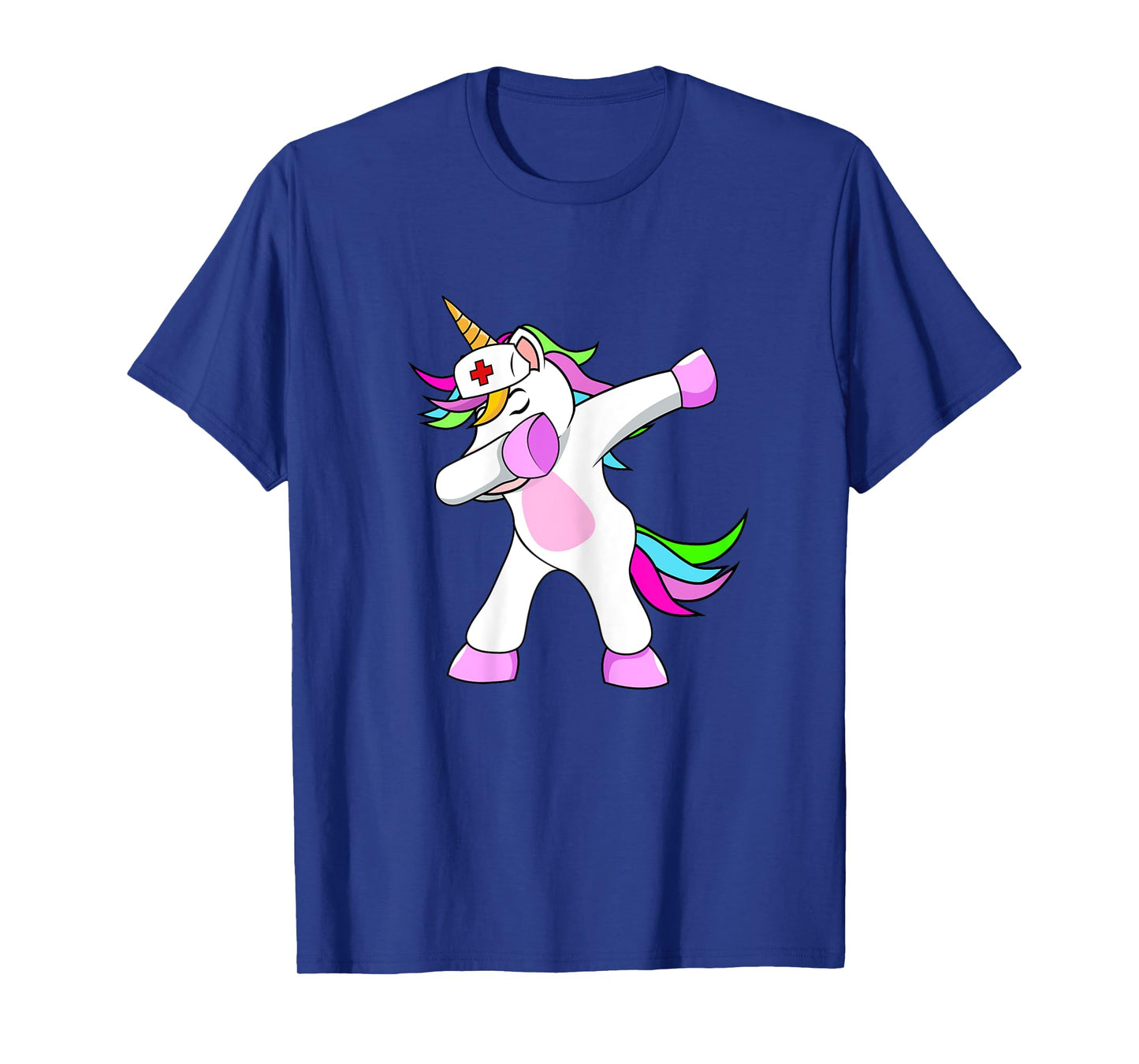 Dabbing Unicorn Nurse Girl Shirt Nursing Angel T-Shirt