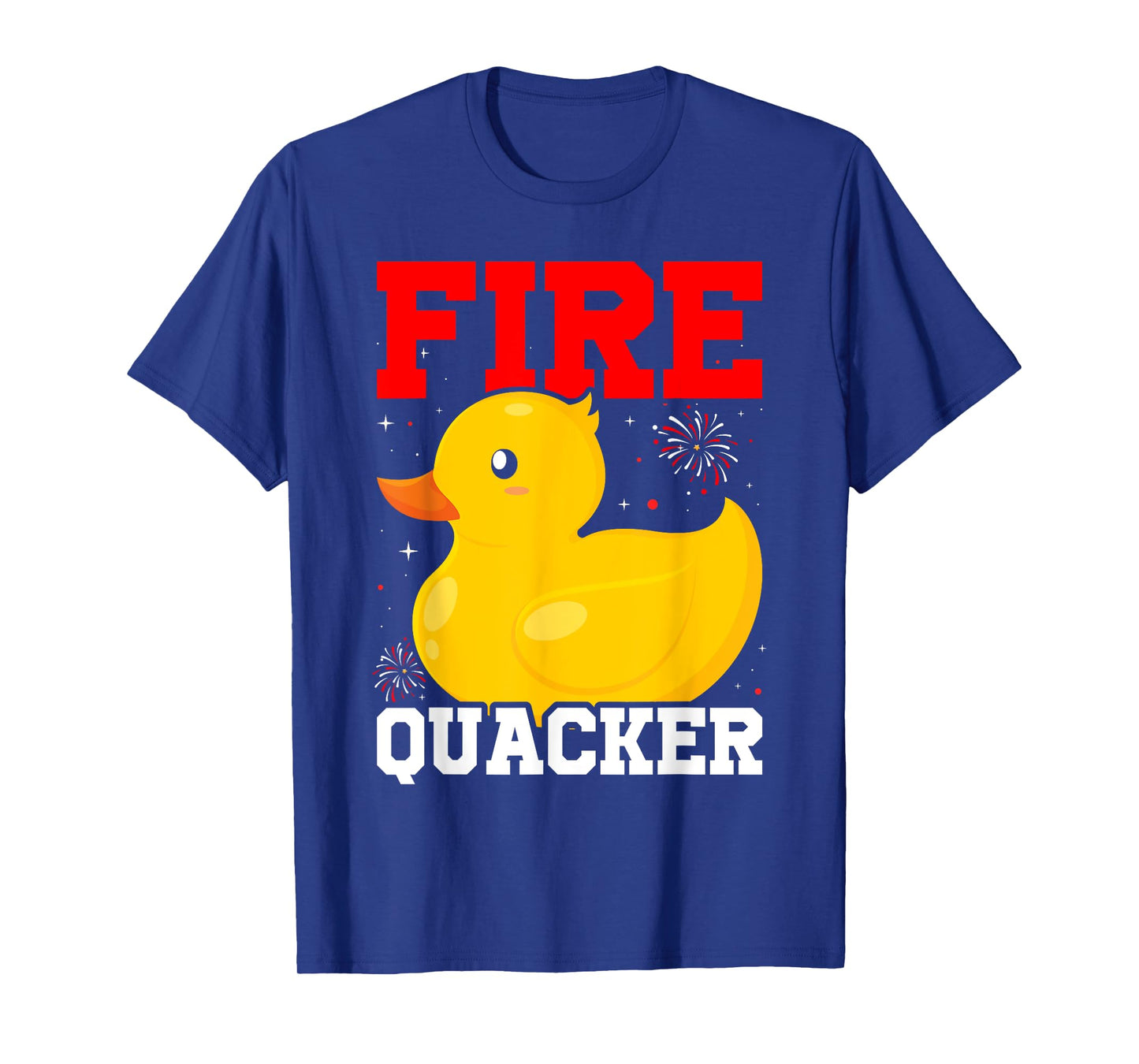 Fire Quacker Rubber Duck 4th Of July Firework T-Shirt
