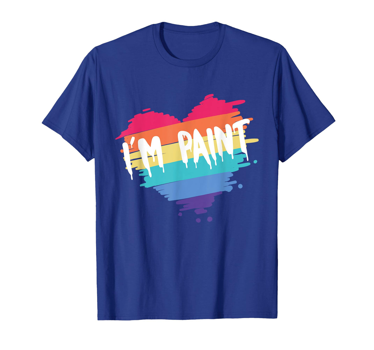 I Heart Love To Finger Paint I'm Paint Cute Couple Valentine T-Shirt