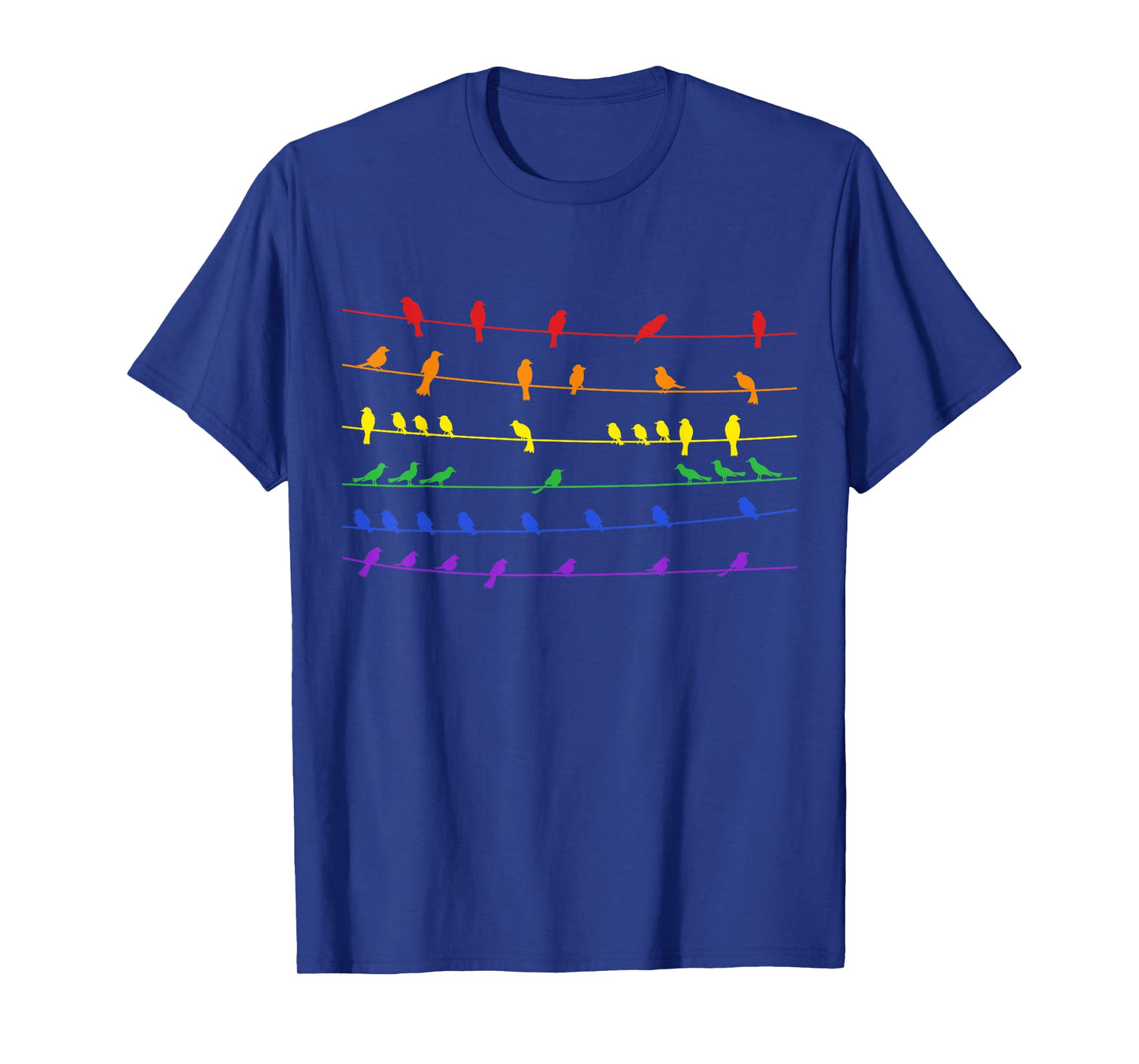 Birds Rainbow Subtle Pride Month Flag LGBT Bird Lover T-Shirt