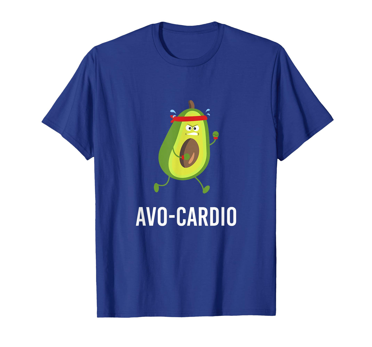 Avo-Cardio Funny Pun Workout Running Avocado T-Shirt T-Shirt