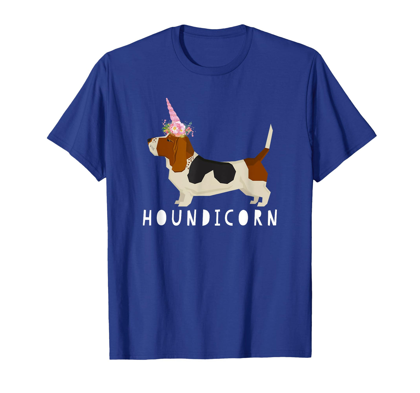 Houndicorn! Funny Basset Hound Unicorn Dog Love T Shirt T-Shirt for Men Women Girls Kids