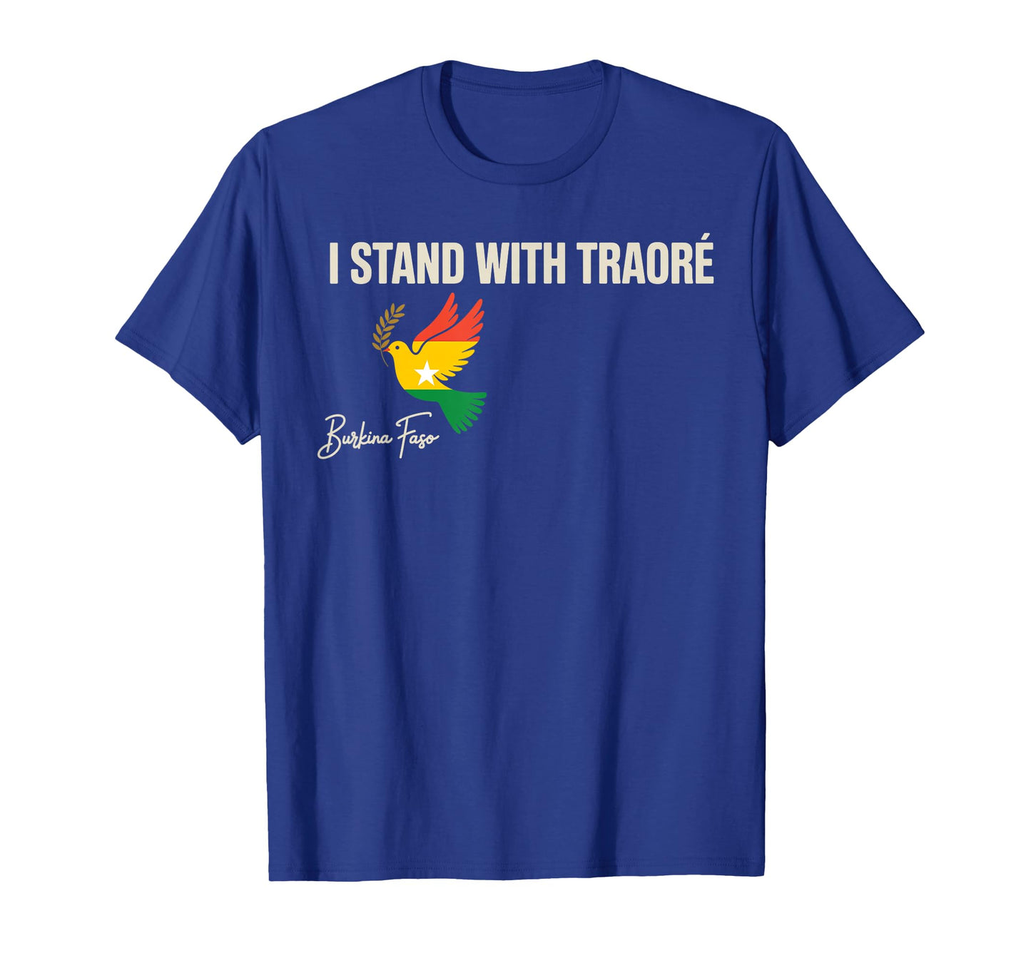I Stand With Burkina Faso-Ibrahim Traoré Retro Bird T-Shirt