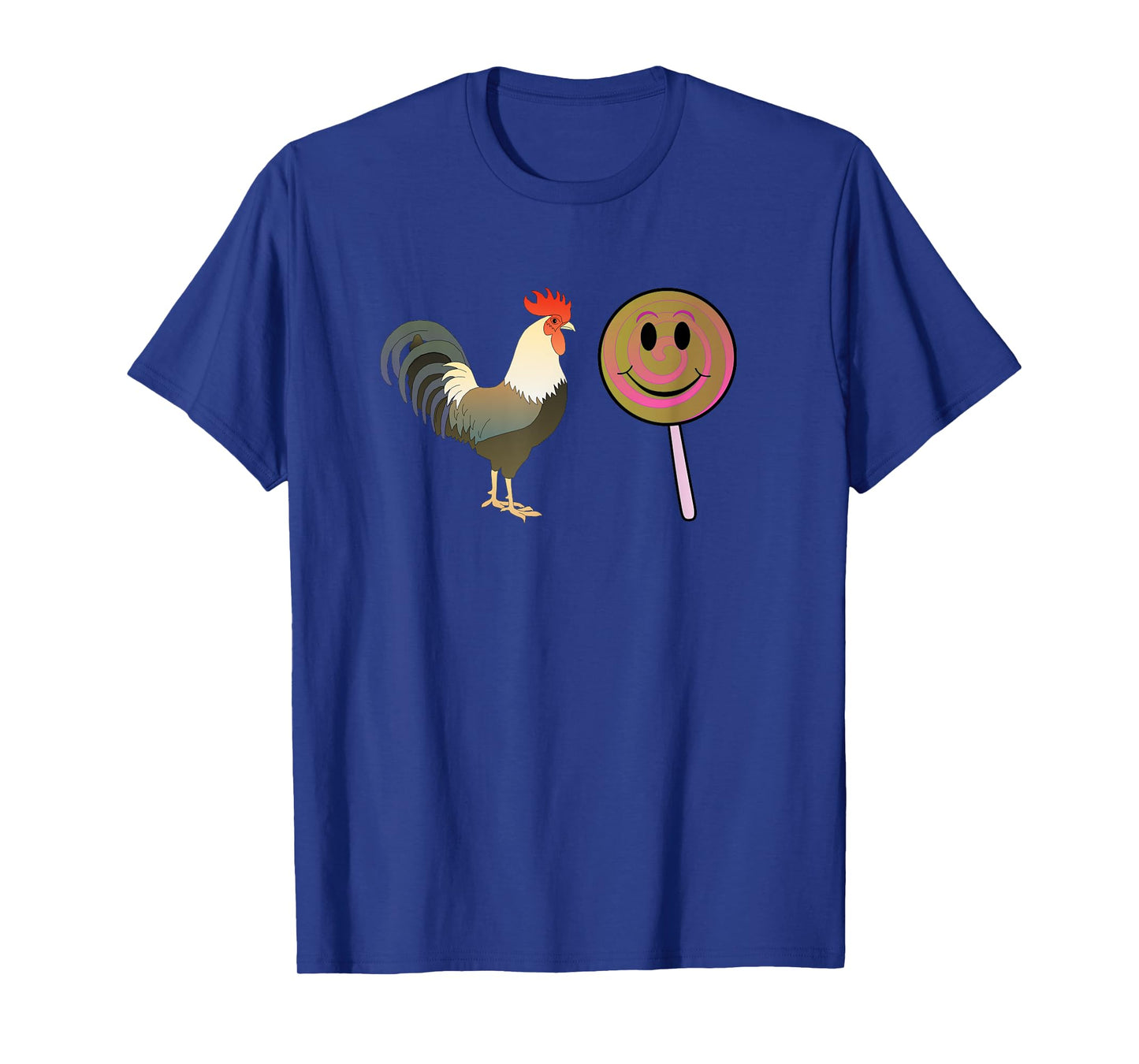 Funny Cute Rooster and Lollipops Smile Fun Classic Joke Meme T-Shirt
