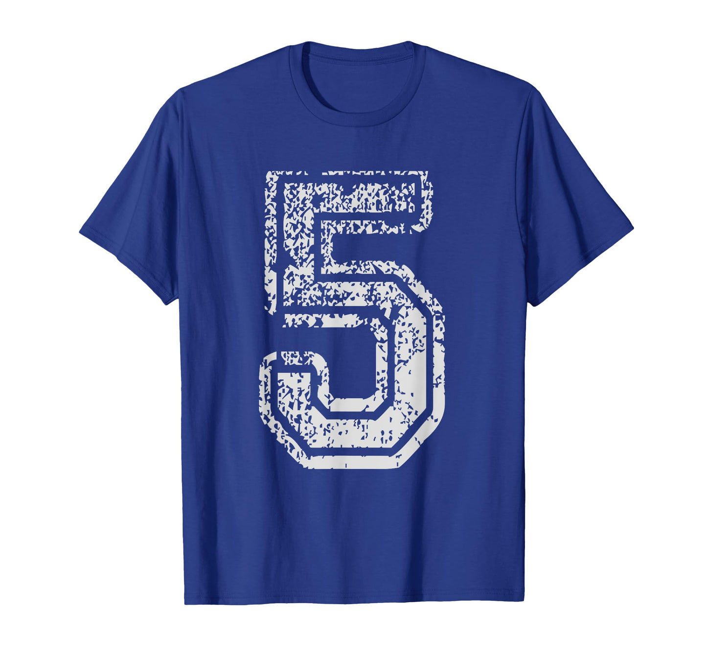 Team Jersey Uniforms Number 5 Five School Sports Birthdays T-Shirt