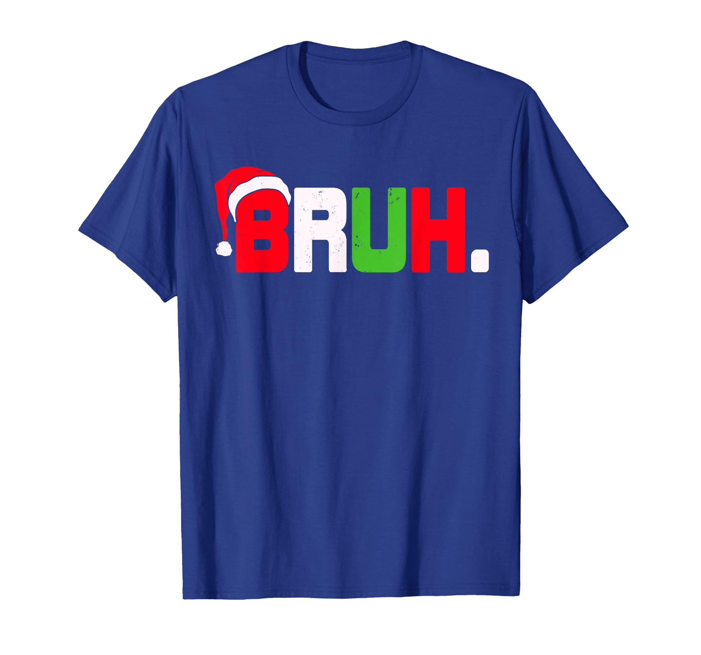 Bruh Santa Hat For Teens Boys Girls Kids Men Funny Christmas T-Shirt