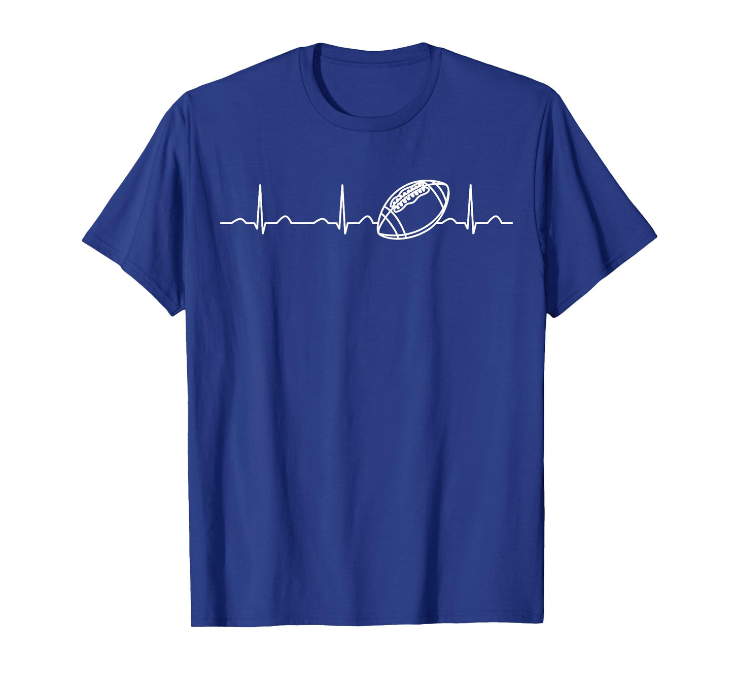 Funny Football Ball Heartbeat Clothing Fan Men Boys T-Shirt