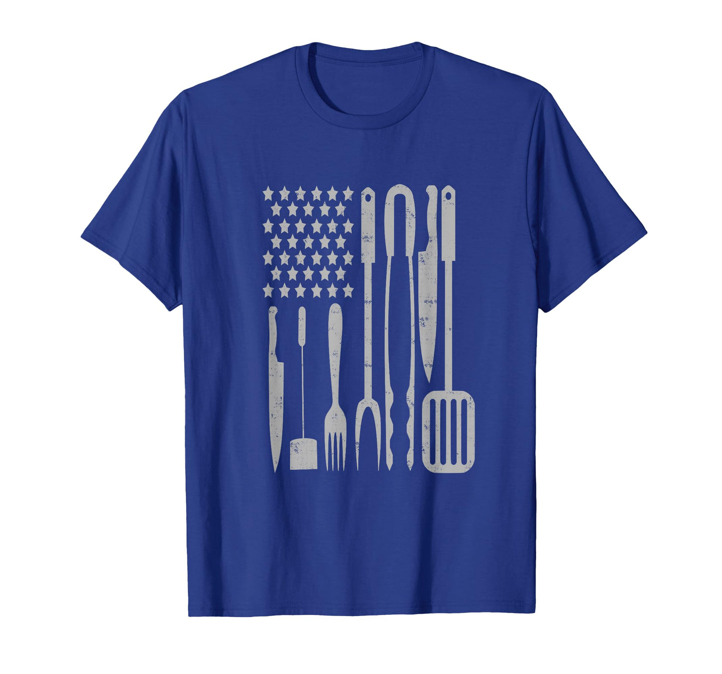 BBQ Grilling Barbecue American Flag USA America 4th Of July T-Shirt for Women Men