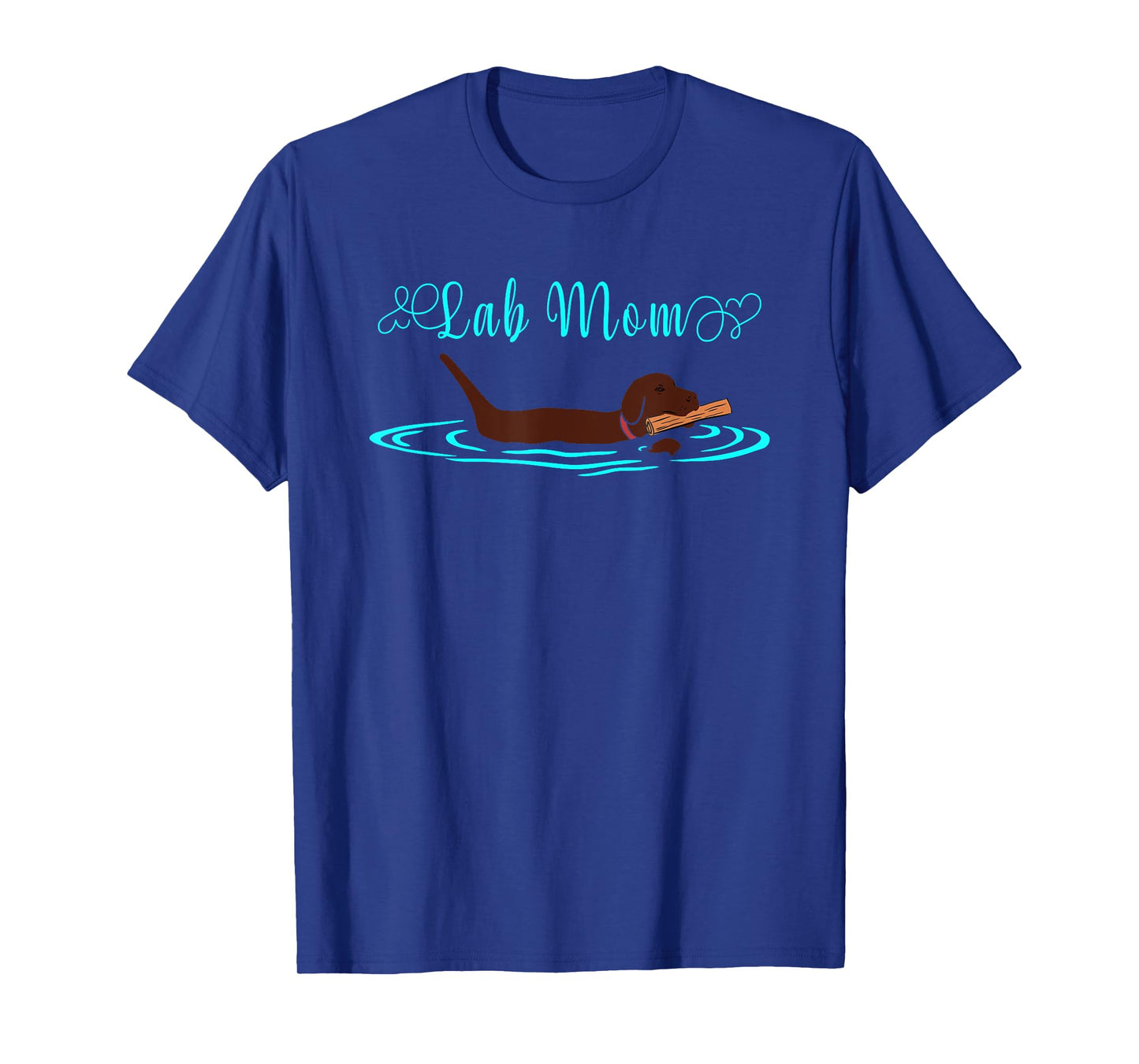 Lab Mom Chocolate Labrador Retriever Dog Owner Lover T-Shirt for Men Women Girls Kids