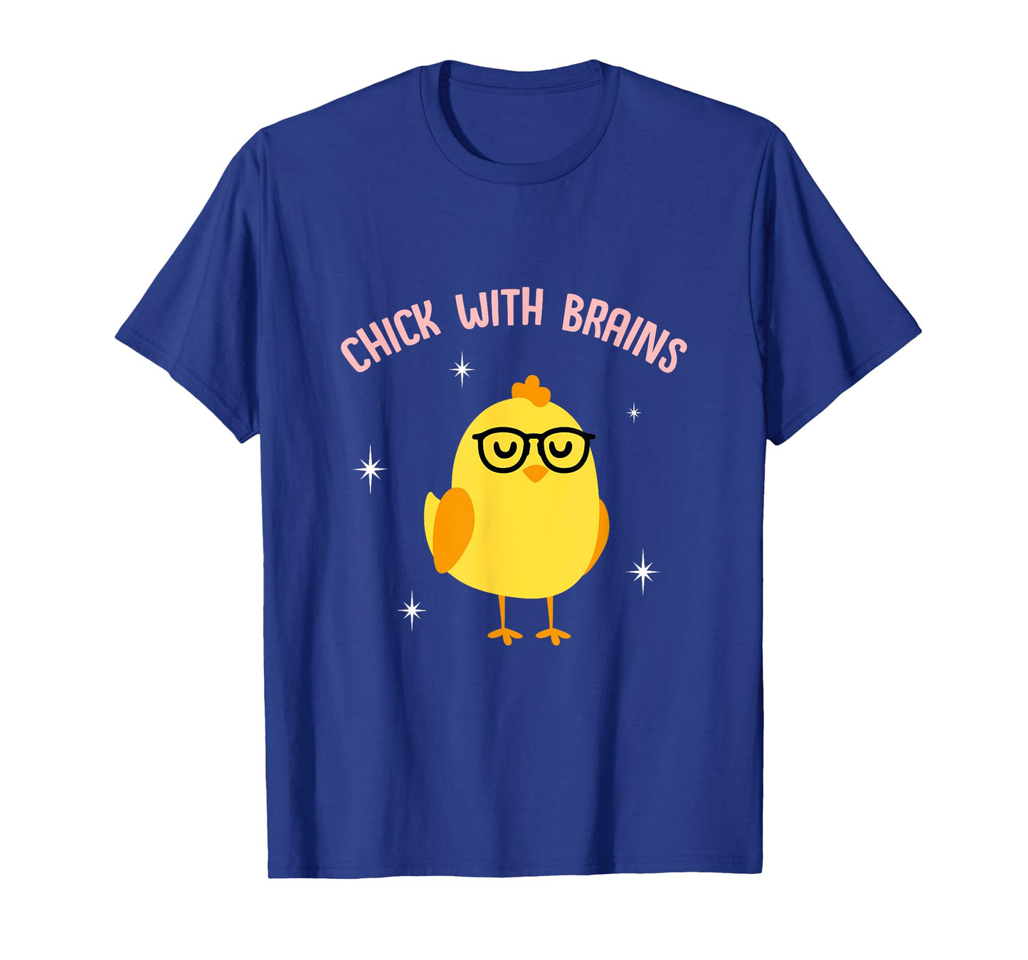CUTE CHICK WITH BRAINS for Ladies Girl T-Shirt