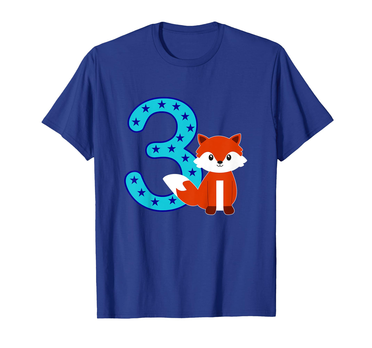 Kids 3rd Birthday Girl Boy Cute Fox I'm 3 Years Old T-Shirt