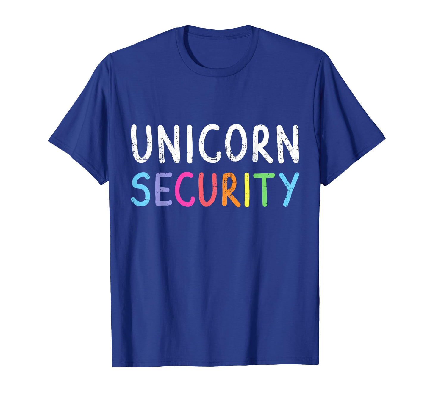 Unicorn security lazy DIY halloween costume mom dad daughter T-Shirt