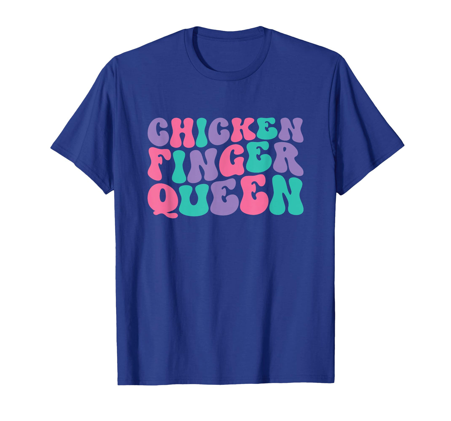 Chicken Finger Queen Womens Chicken Fingers Retro Vintage T-Shirt