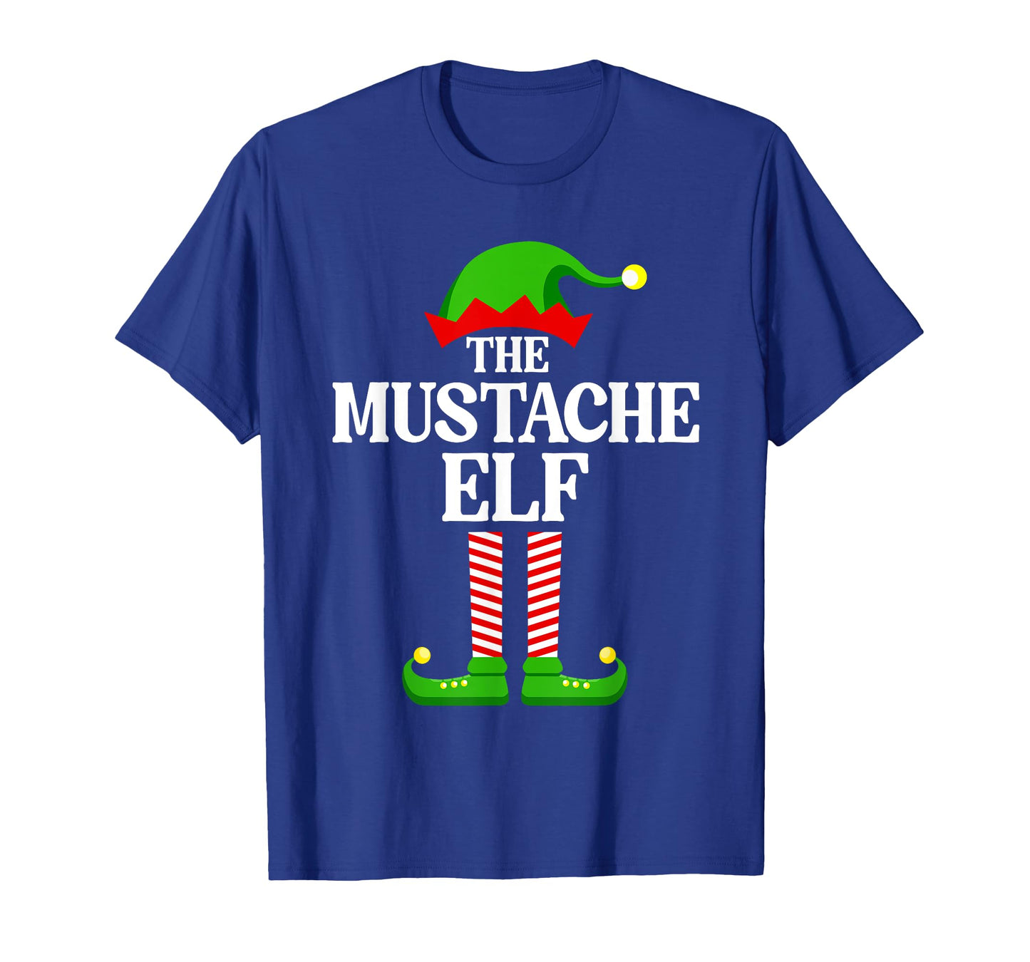 Mustache Elf Family Matching Group Funny Christmas T-Shirt