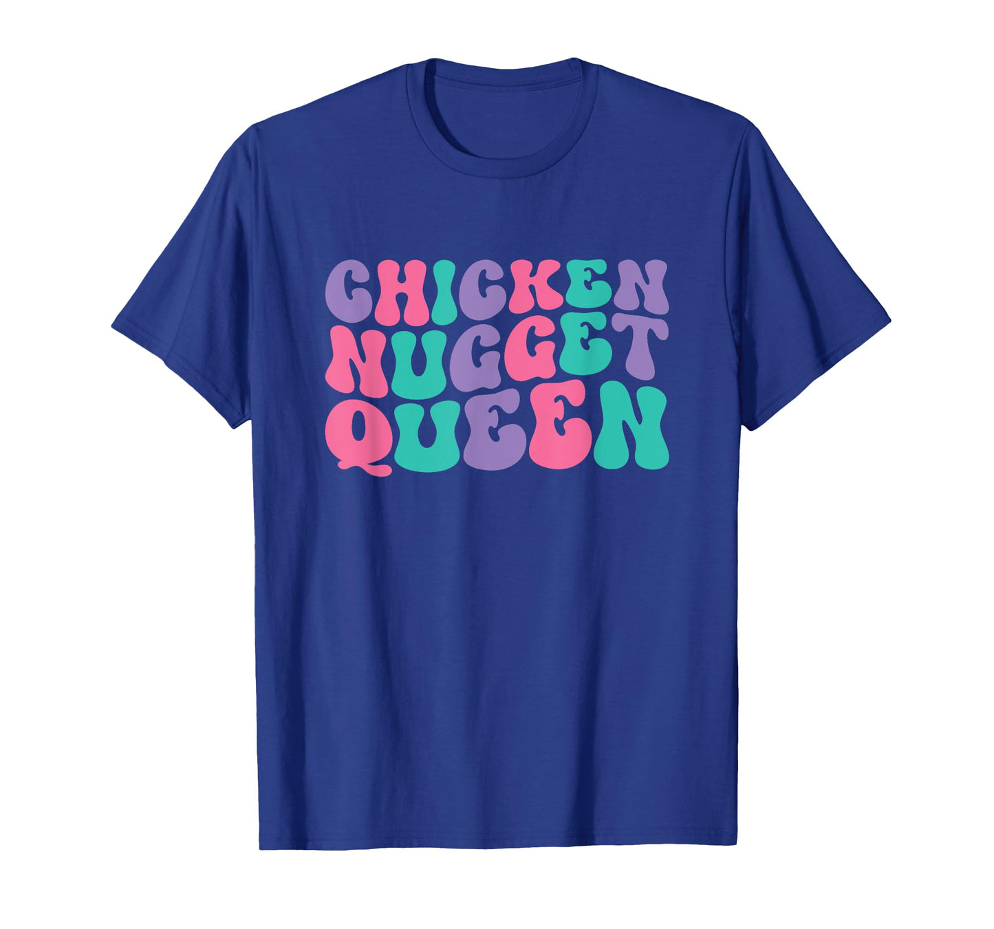 Chicken Nugget Queen Womens Chicken Nuggets Retro Vintage T-Shirt