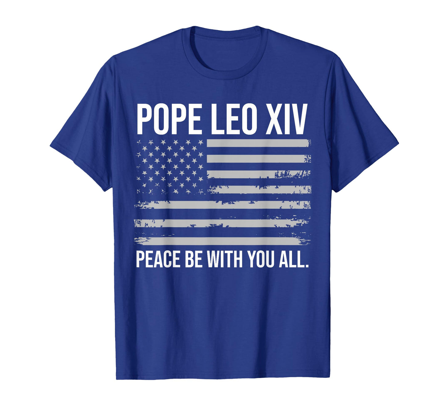 Pope Leo XIV 14th First american pope usa flag vintage T-Shirt
