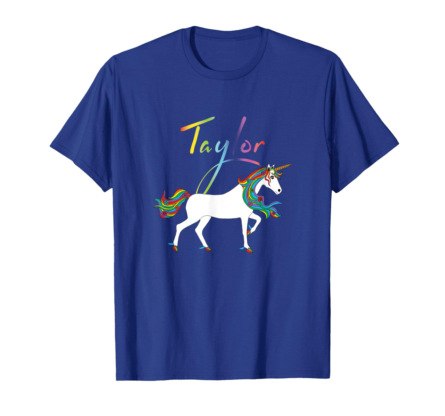 Taylor Personalized First Name Unicorn T-Shirt
