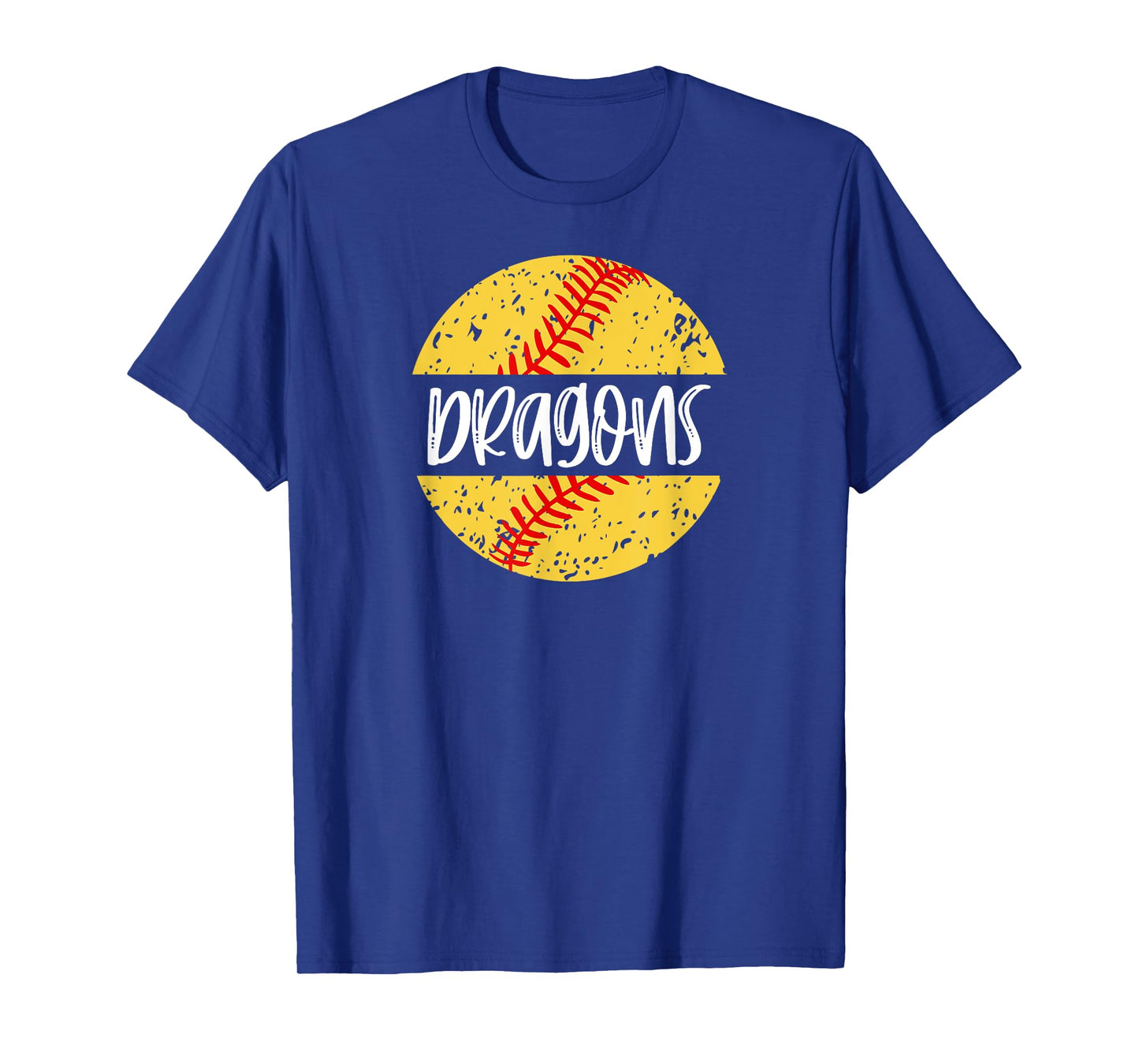 Dragons Softball Team Mascot School Spirit Game Day T-Shirt