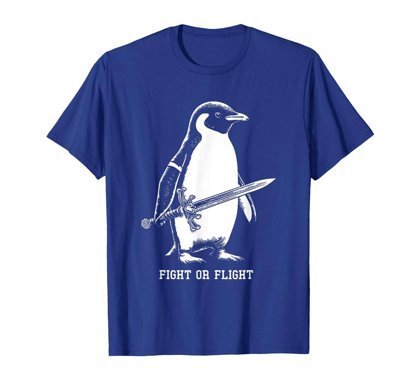 Fight or Flight Penguin T-Shirt - Black - Men's - Small - Short Sleeve - Penguin Print - Classic Fit - Bird Print