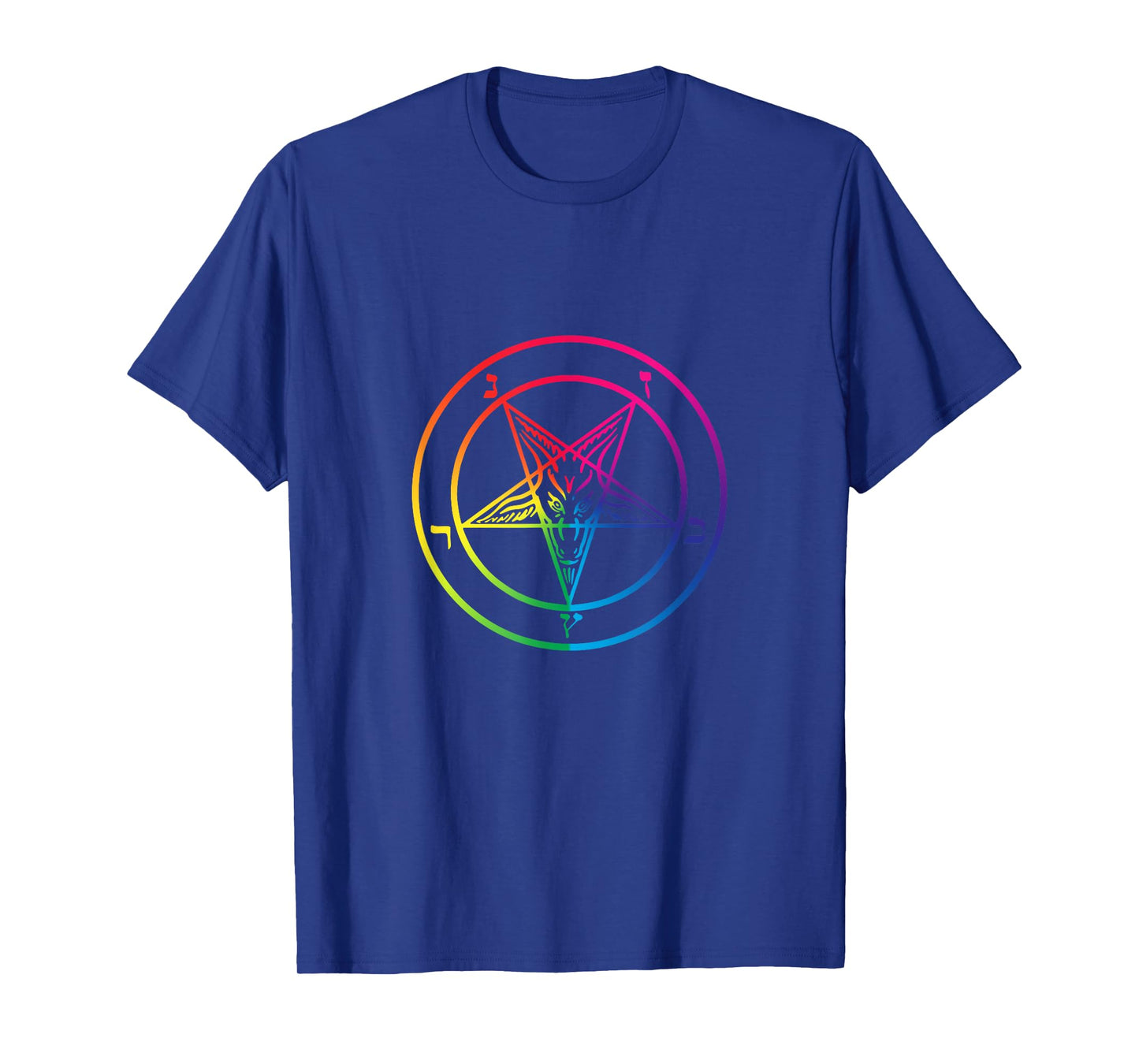 Rainbow Pentagram From The Satanic Flag Graphic T-Shirt