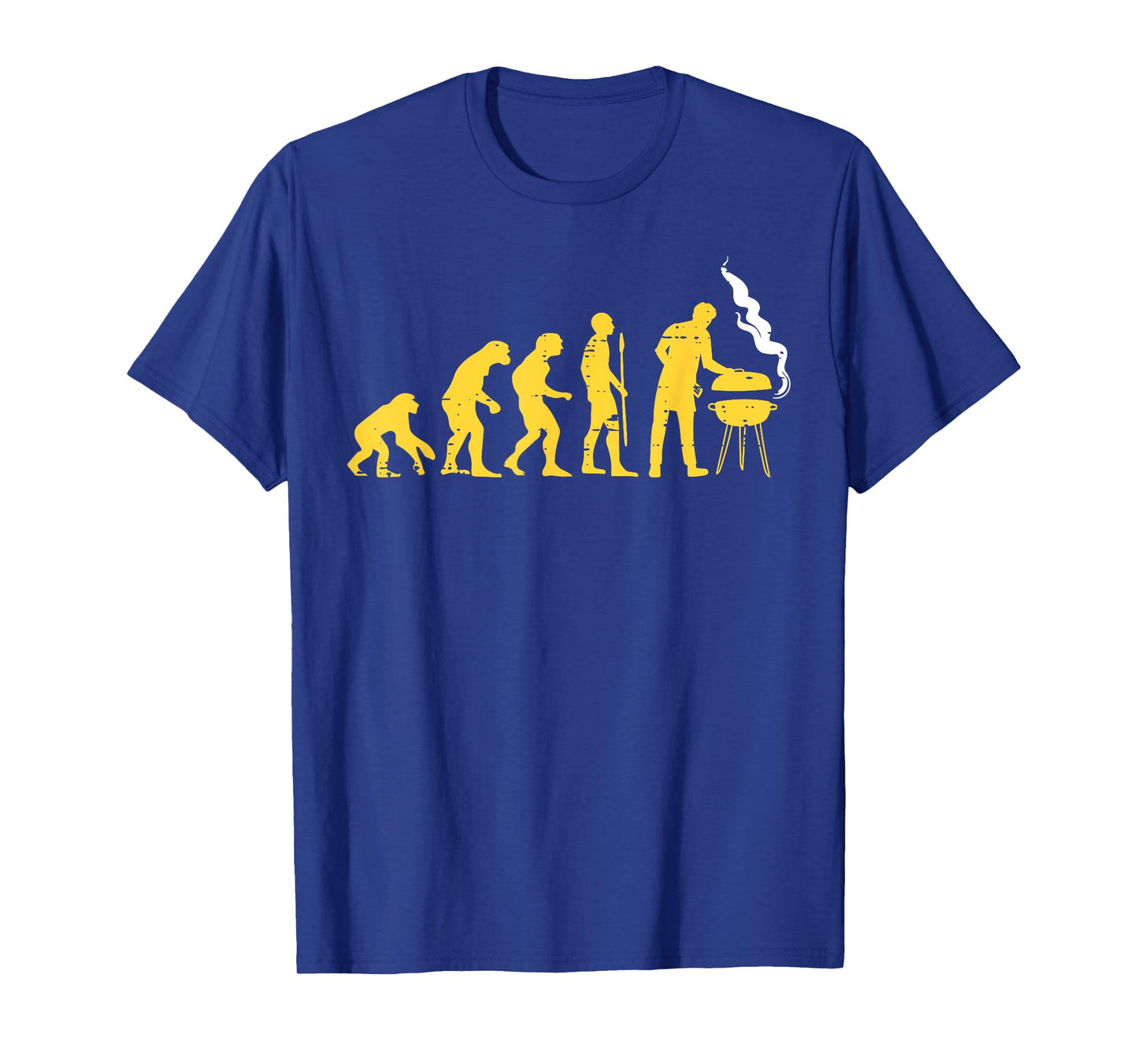 Human Evolution Grilling Funny Bbq Meat Smoking Grill Master T-Shirt