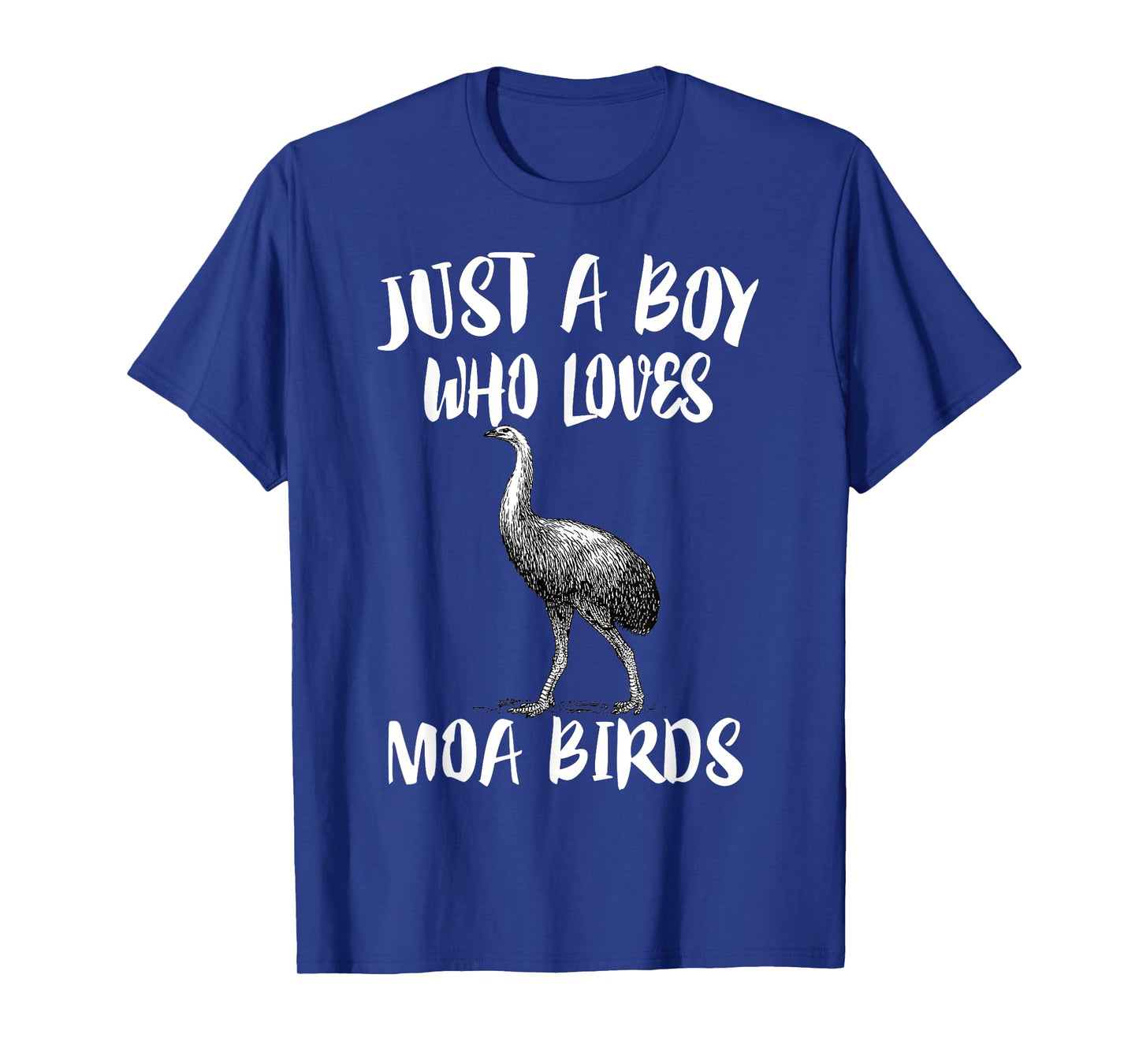 Just A Boy Who Loves Moa Birds Birding T-Shirt