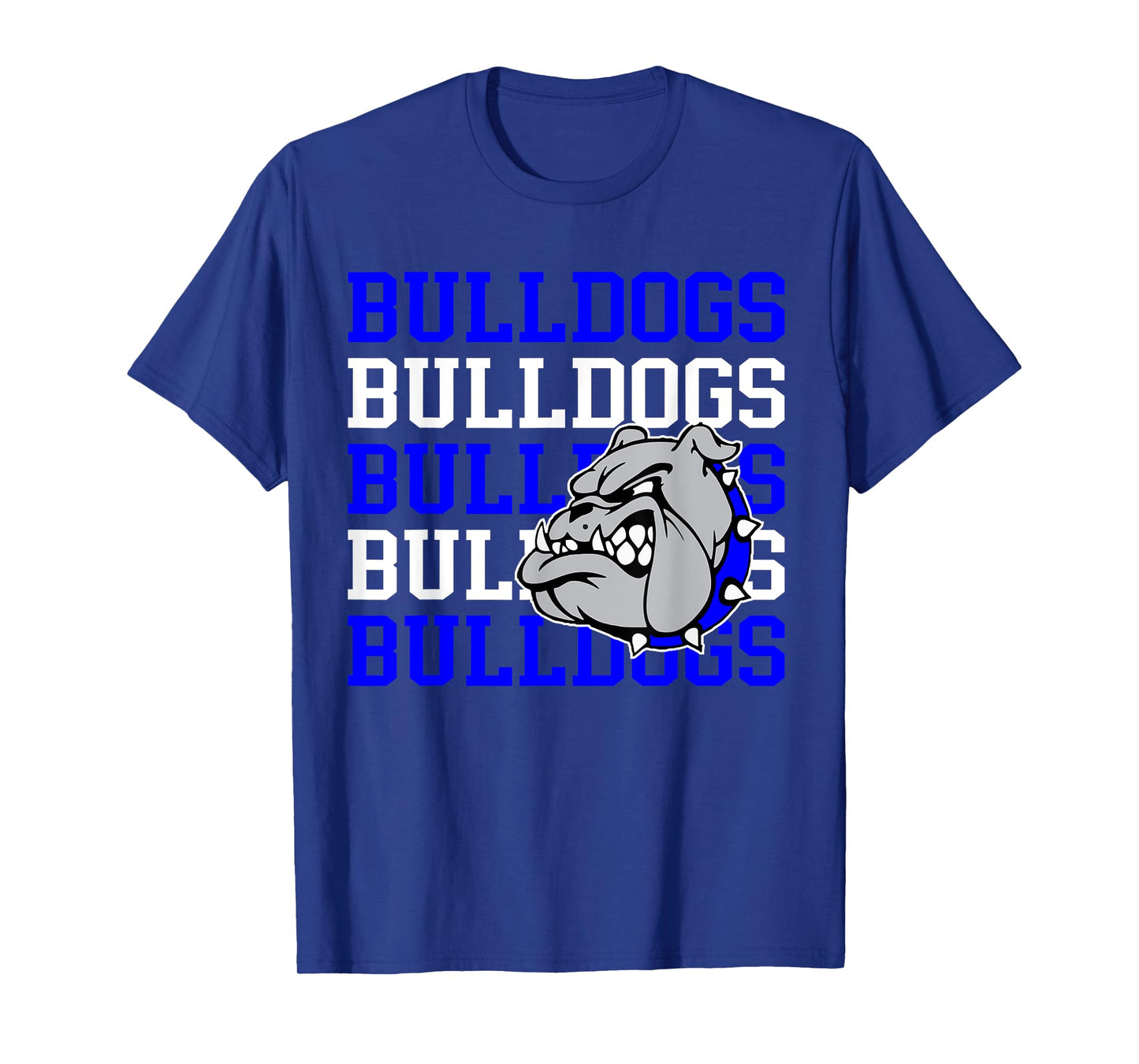 Bulldogs School Spirit Bulldog Mascot Teacher Back to School Men Women Kids T-Shirt