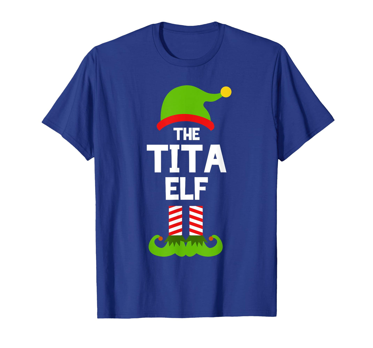 Family Tita Elf Christmas Matching Pajama Funny T-Shirt