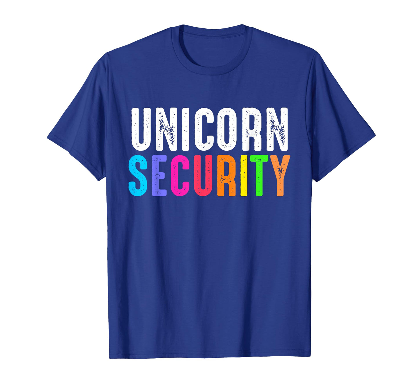 Halloween Dad Mom and Daughter Costume Unicorn Security T-Shirt