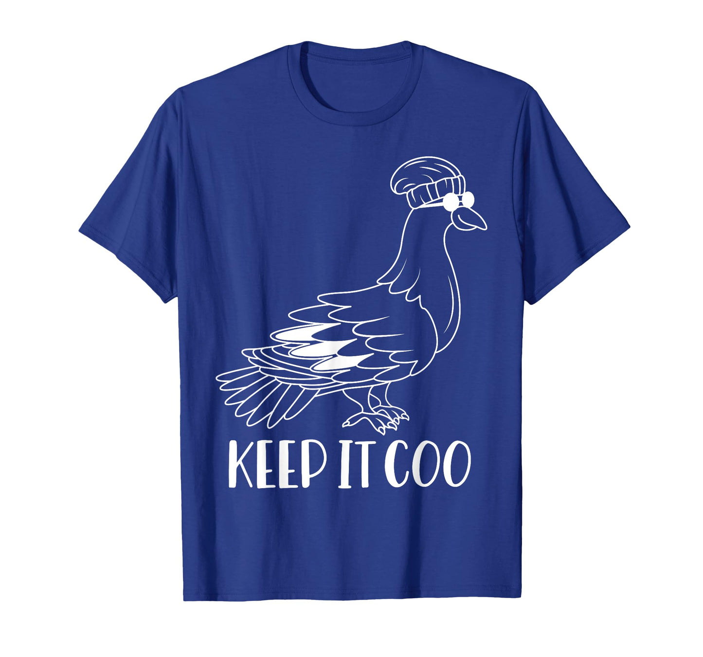 Hipster Pigeon - Keep it Coo Funny Cool Pigeon T-Shirt