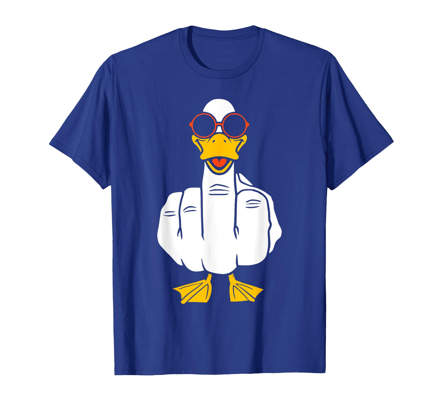 Middle Finger Funny Duck Inappropriate Rude Antisocial T-Shirt