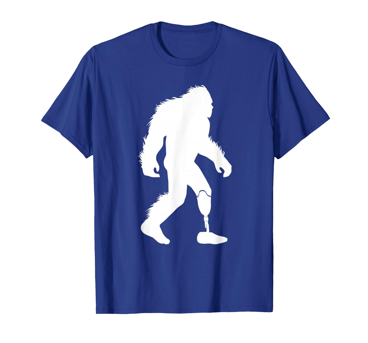 Bigfoot Leg Amputee Sasquatch Wearing Prosthetic Leg T-Shirt