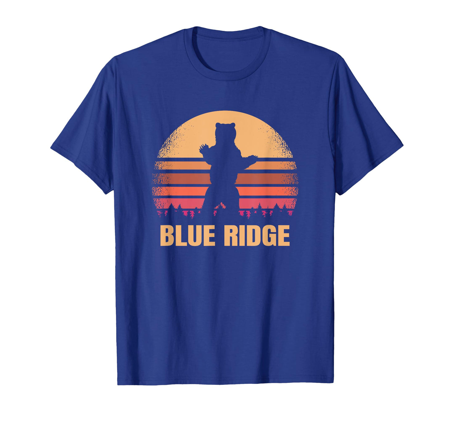 Blue Ridge Georgia Vintage Bear Distressed 70s 80s GA Sunset T-Shirt
