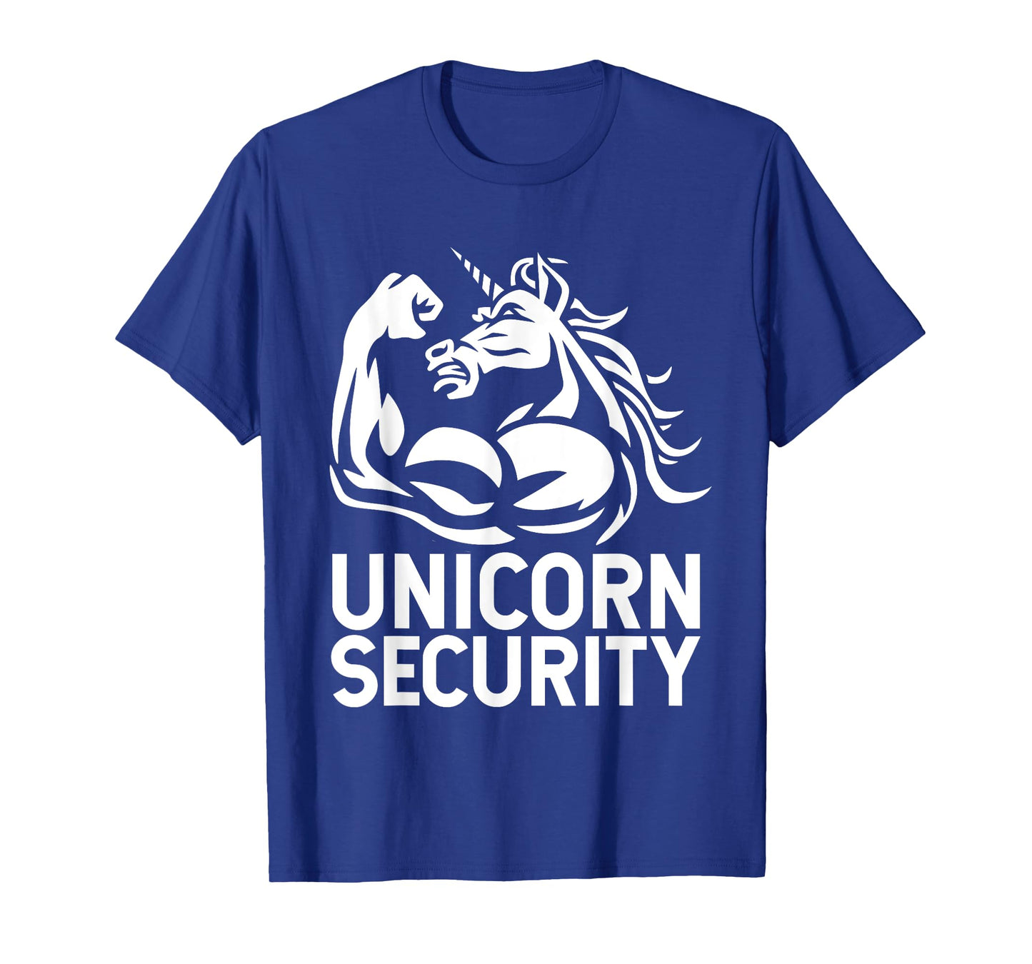 Unicorn Security Halloween Dad Mom Daughter Adult Costume T-Shirt