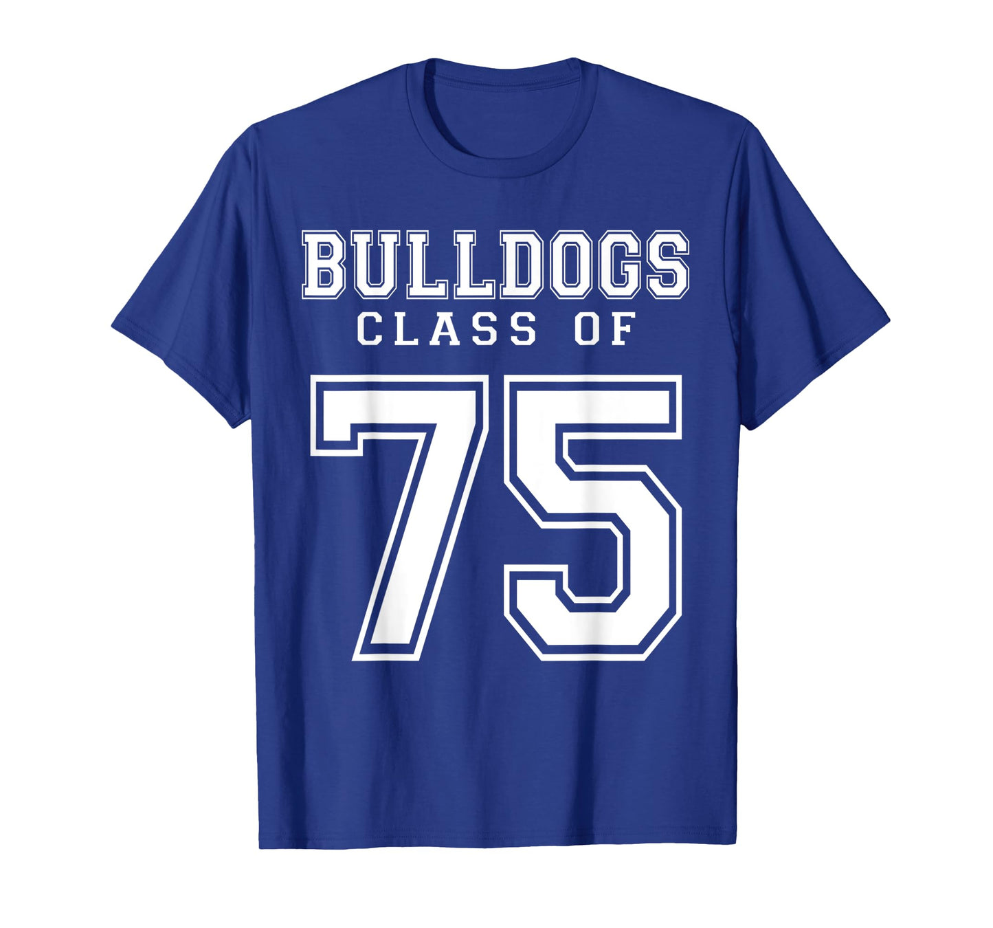 Class Of 1975 Bulldogs Custom Graduation Senior Personalized T-Shirt