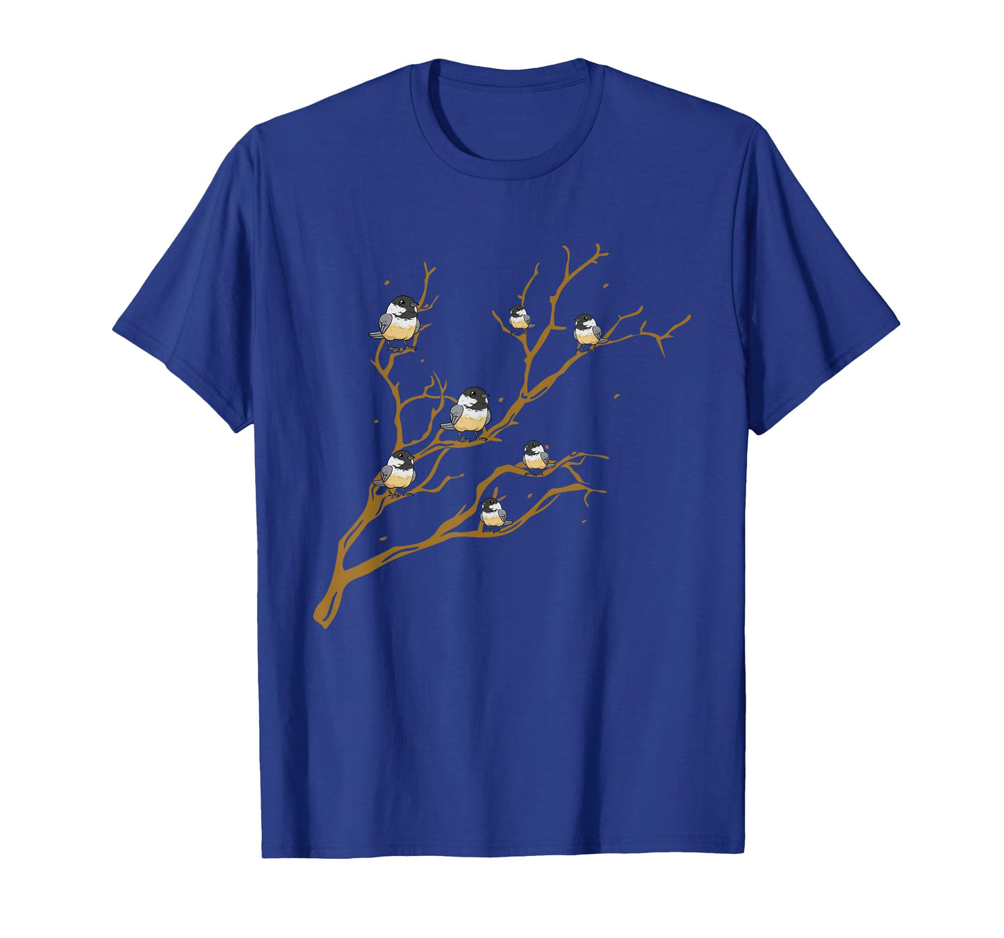 Chickadees On Branch Bird Birding T-Shirt