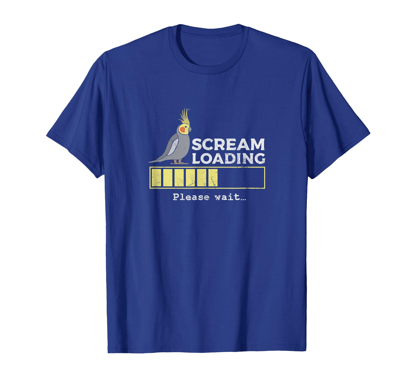 Scream Loading Cockatiel Cockatoo Quarrion Weiro Bird Grunge T-Shirt