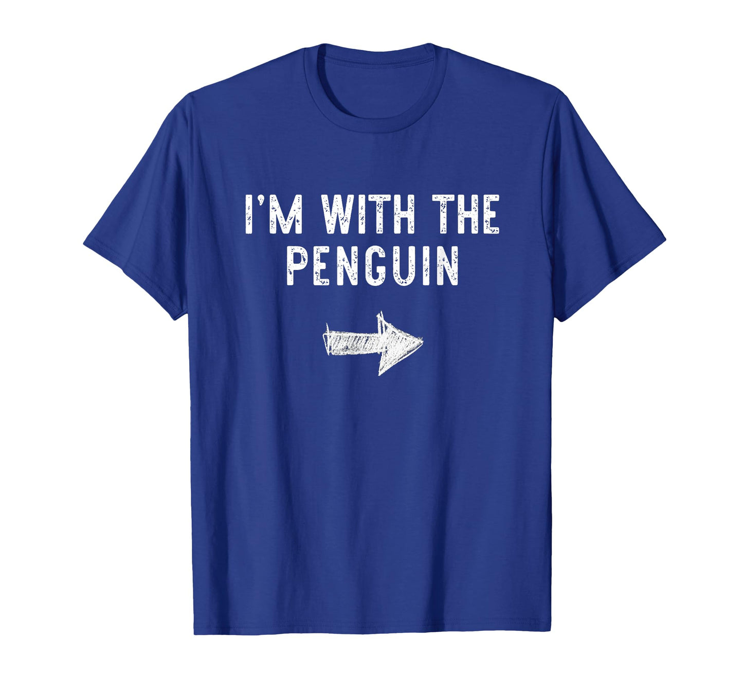 I'm With The Penguin Costume Halloween Matching Couple T-Shirt