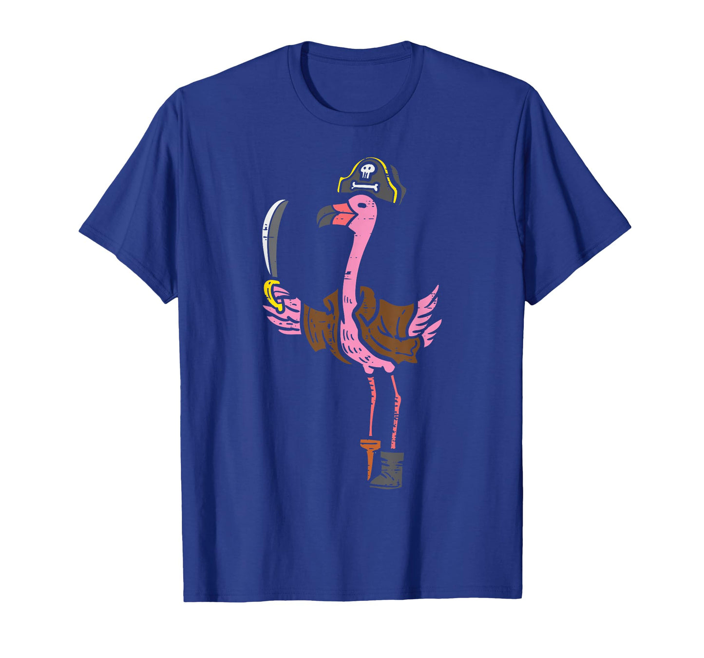 Flamingo Pirate Animal Bird Flamingoween Halloween Women T-Shirt