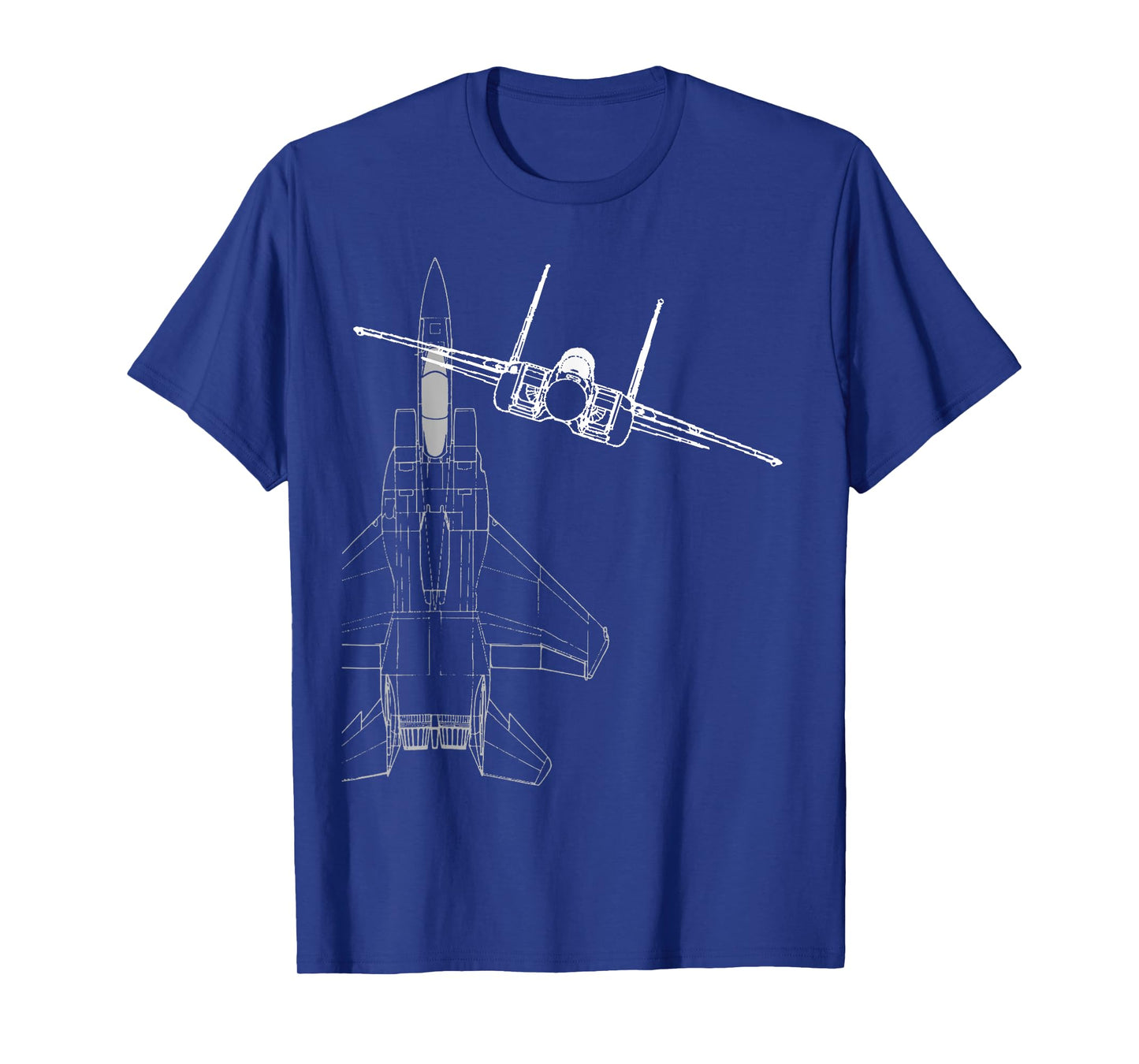 F-15 Eagle Line Art Military Jet Fighter T-shirt T-Shirt