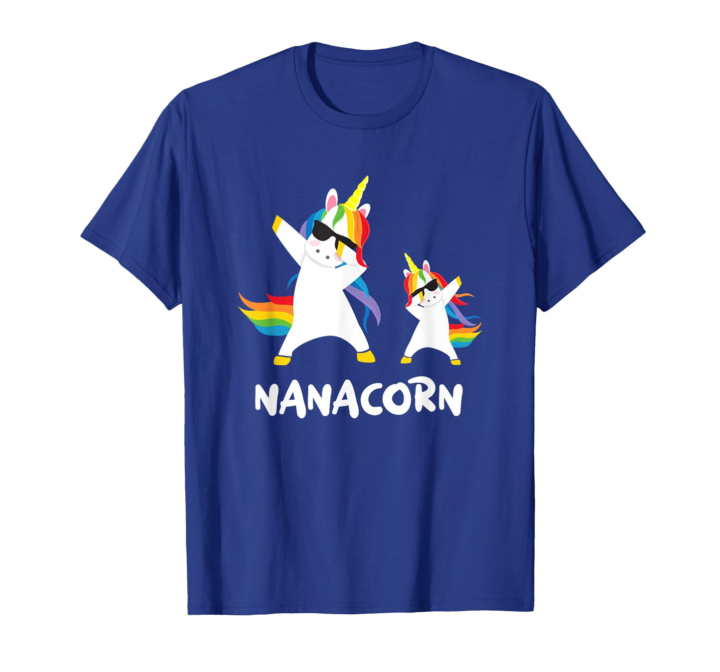 Funny Grandma Nana Gigi Nana Unicorn Nanacorn Dabbing Shirt T-Shirt