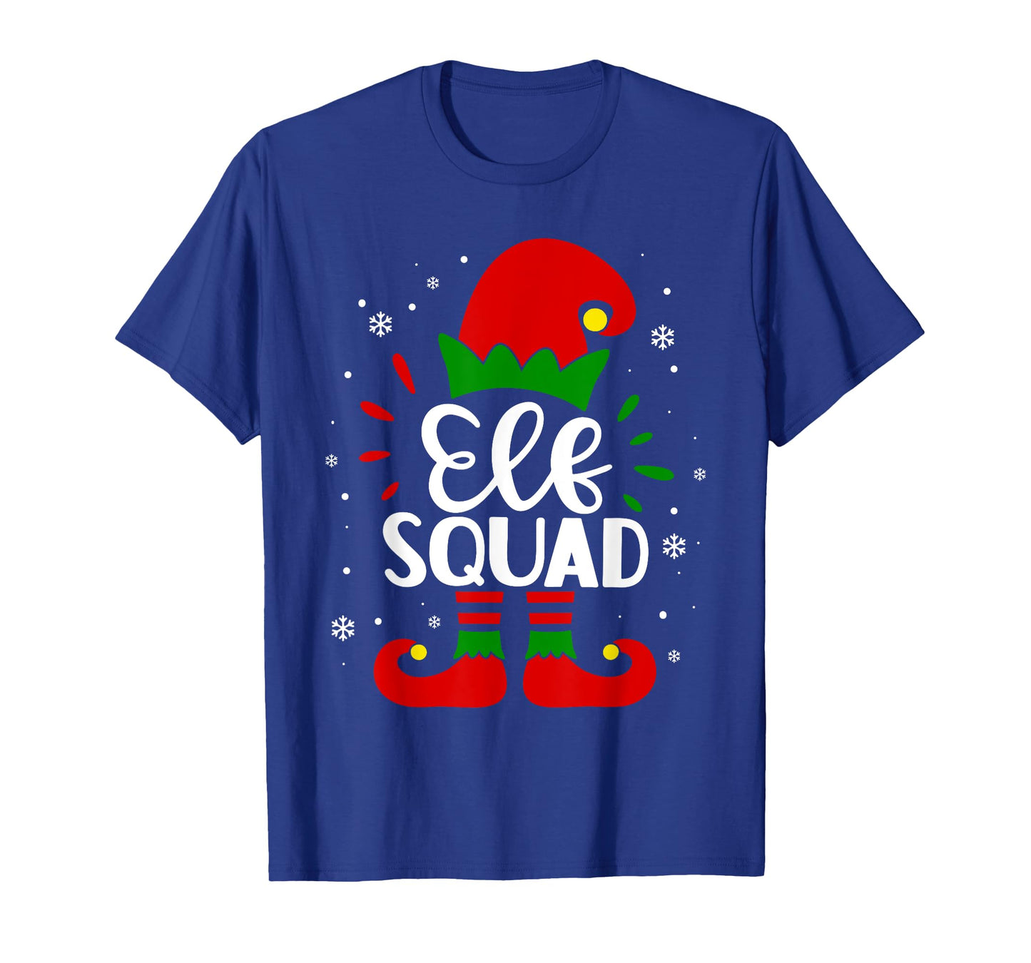 Elf Squad Funny Elf Family Christmas Matching Pajamas Xmas T-Shirt
