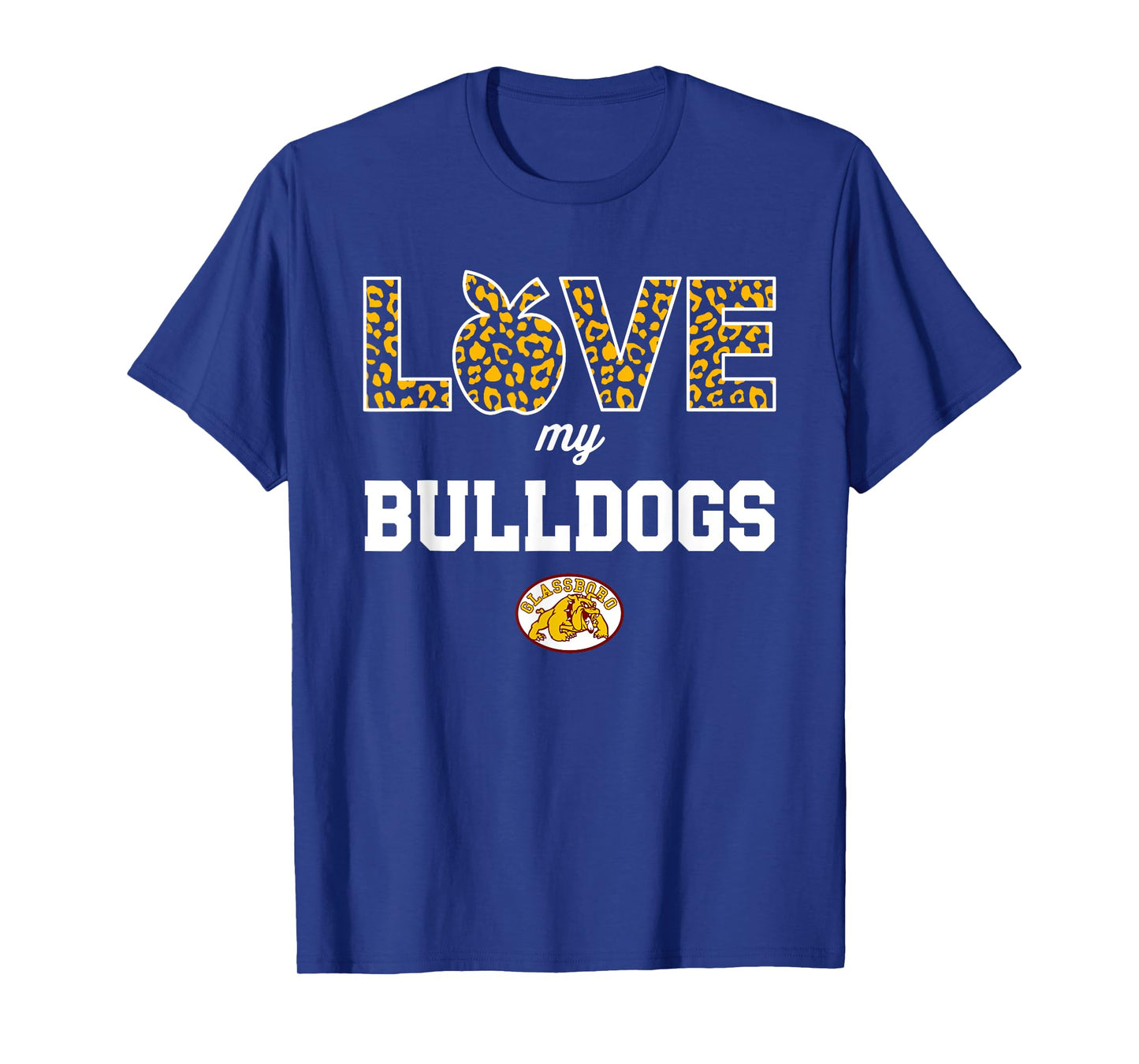 Glassboro Bulldogs Logo Love My Team HS T-Shirt