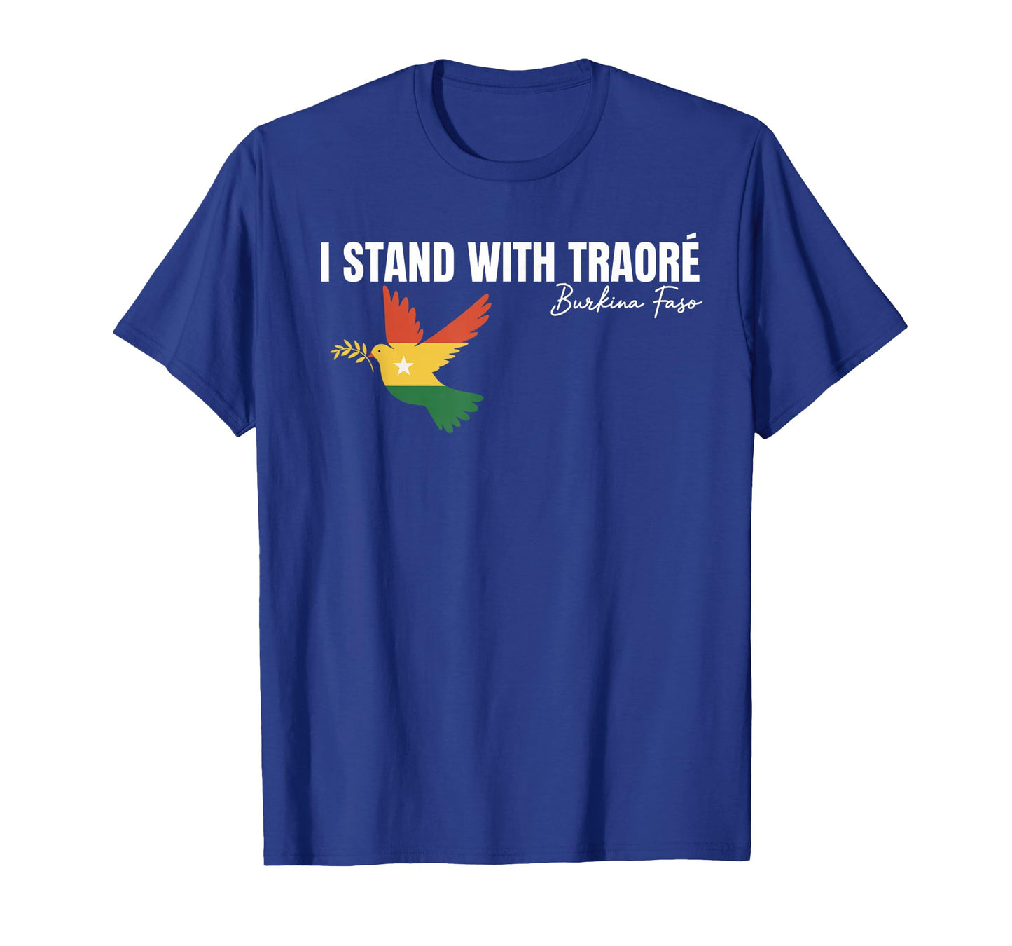 I Stand With Burkina Faso-Ibrahim Traoré Retro Bird T-Shirt