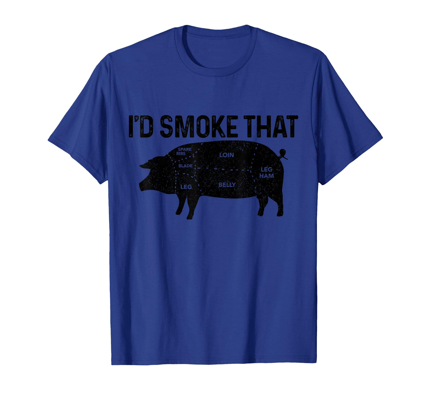 Chef Butcher BBQ I'd Smoke That Pig Pork Funny Father's Day T-Shirt