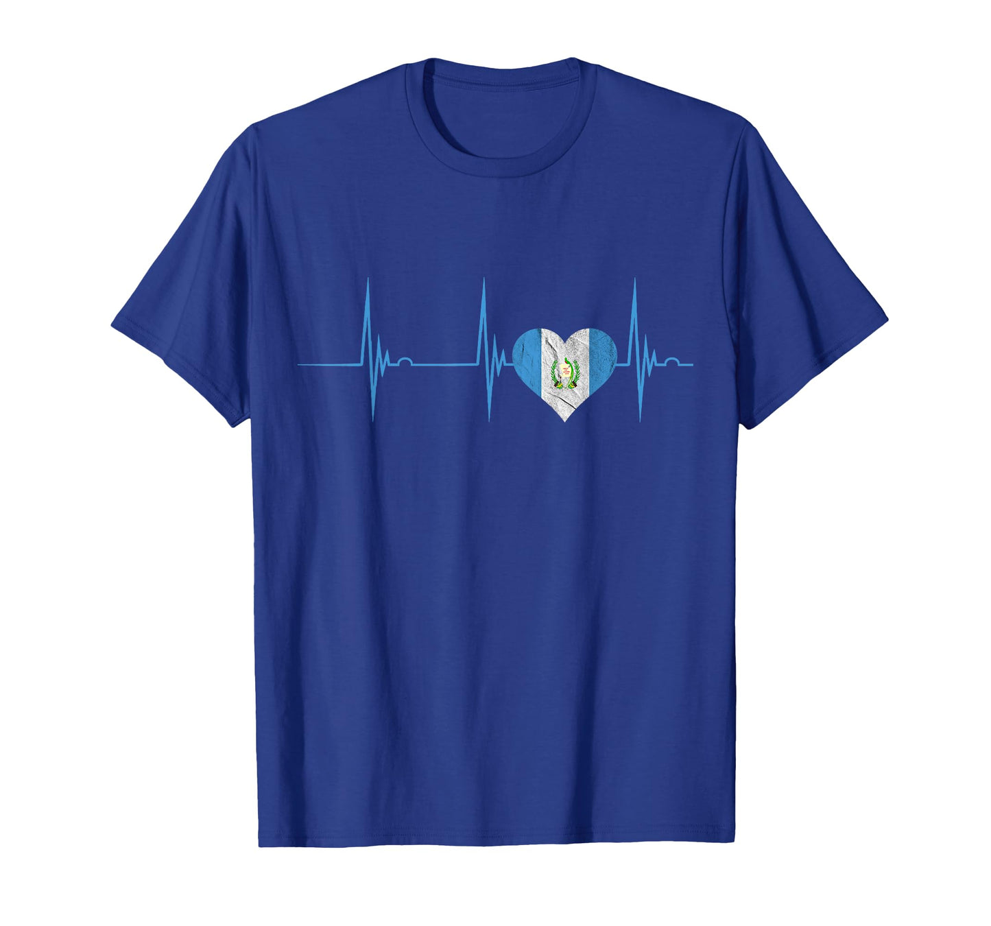 Guatemala Heart Guatemalan Heartbeat EKG Pulse Chapin Mayan T-Shirt