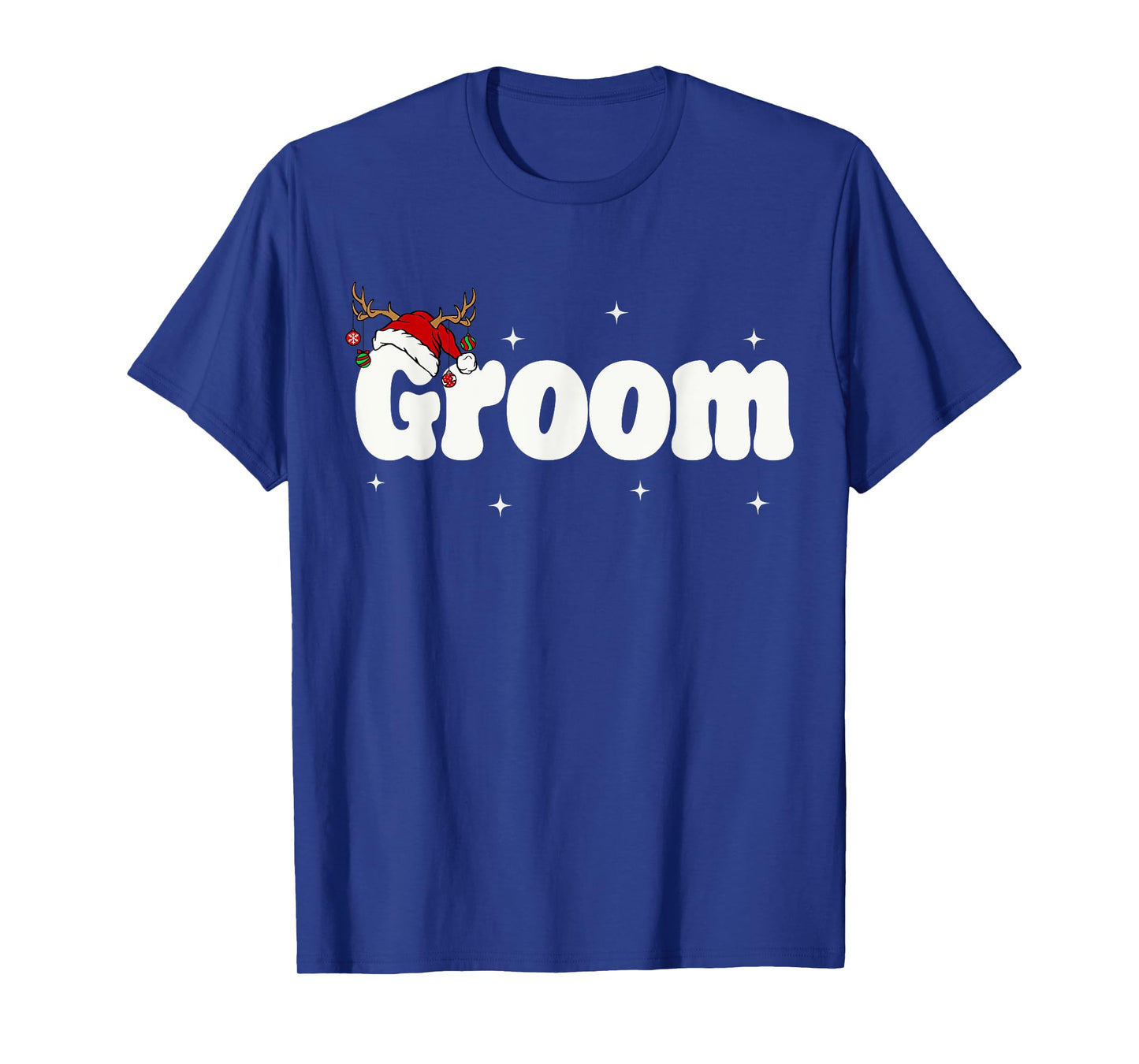 Groom Bride Santa Couples Christmas Outfits Xmas Pajamas T-Shirt
