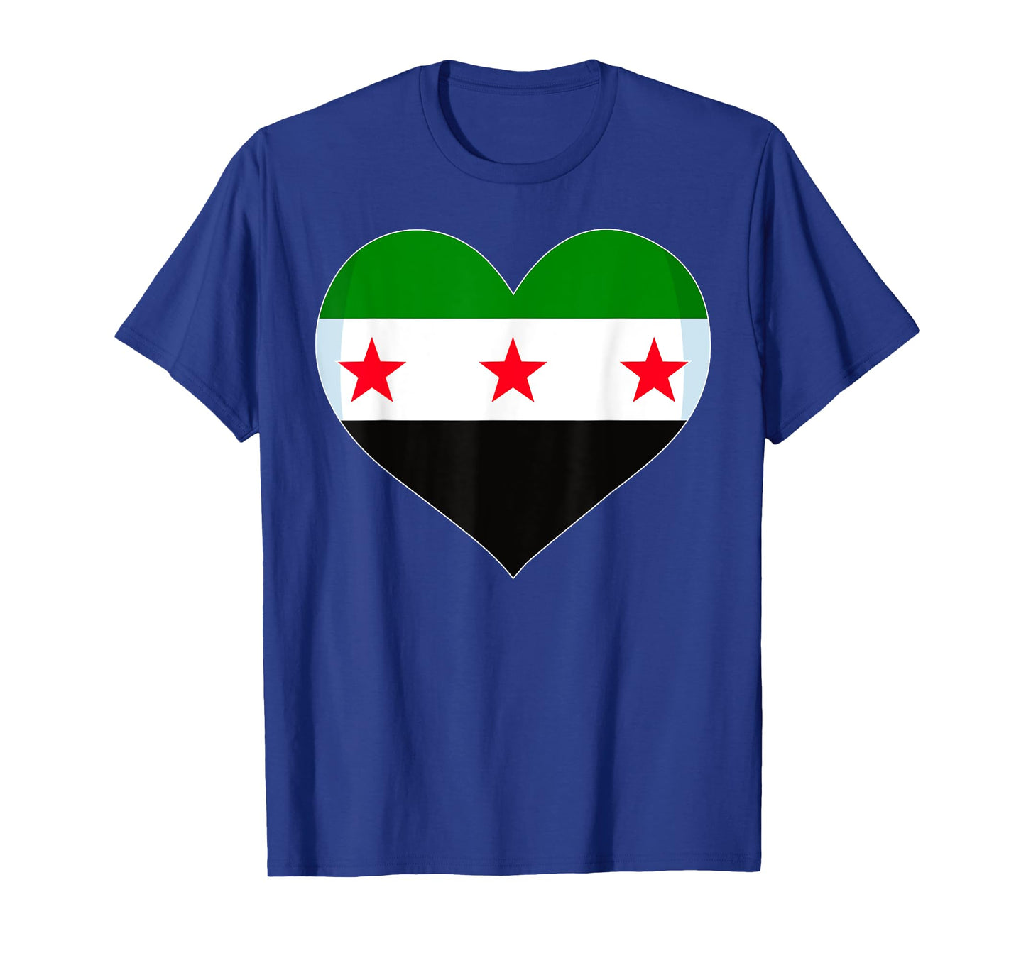 Proud Vintage Syrian Flag Free Syria Heart Love map 2025 T-Shirt