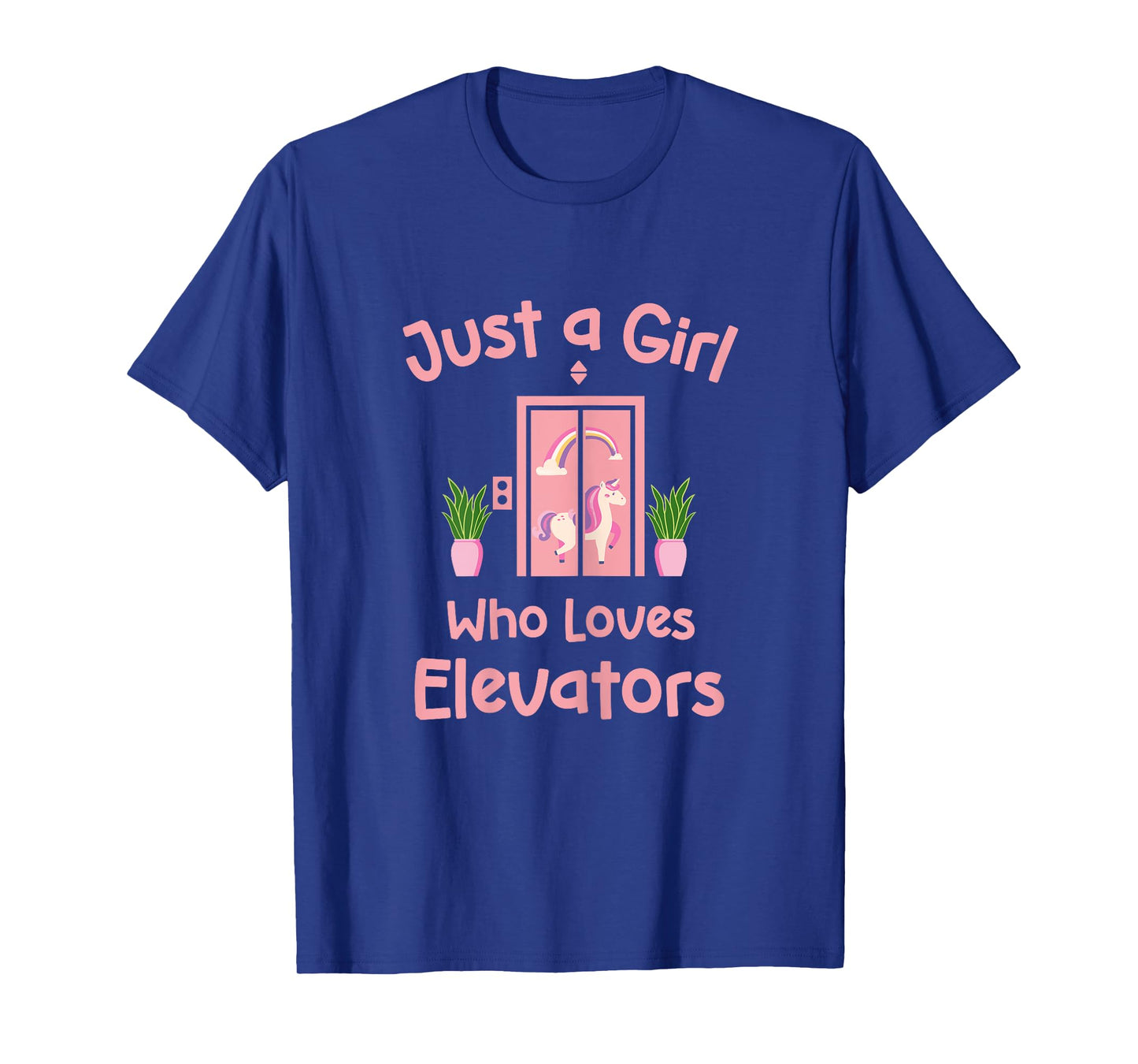 Just A Girl Who Loves Elevators Cute Distracted By Elevator T-Shirt